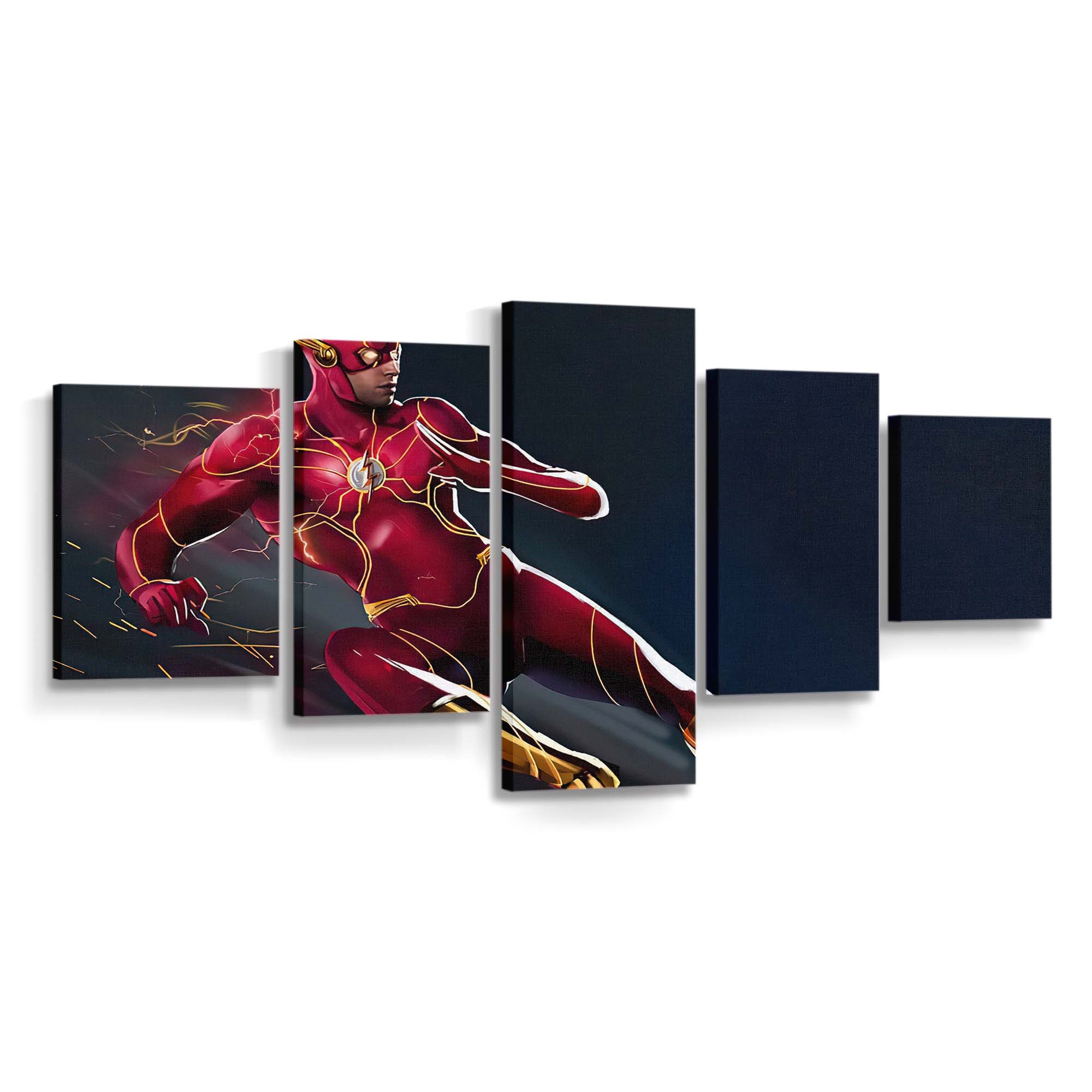 Super Flash Leinwandbild – DC Comics Wandbild für Fans