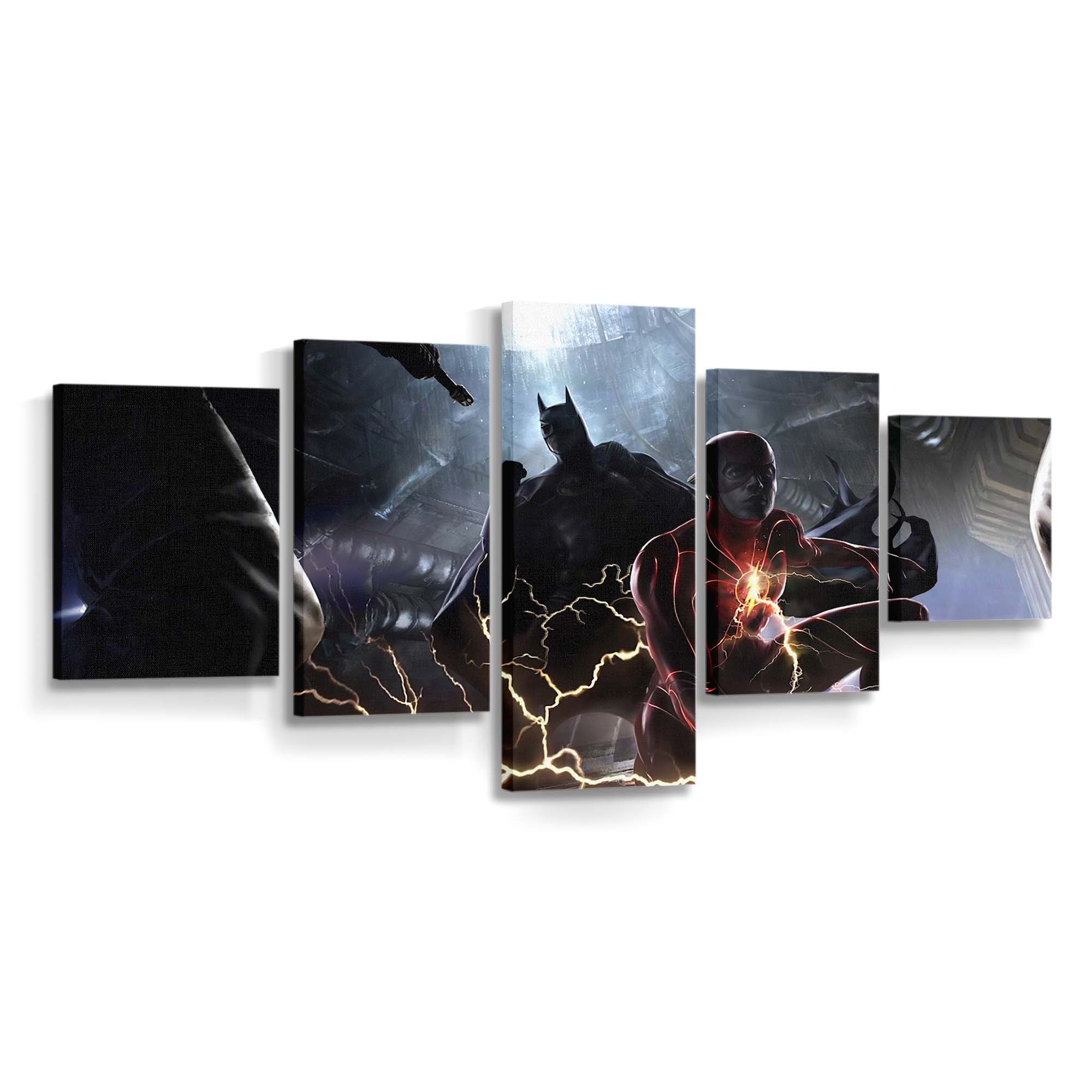 The Flash And Batman Leinwandbild – DC Comics Wandbild für Fans