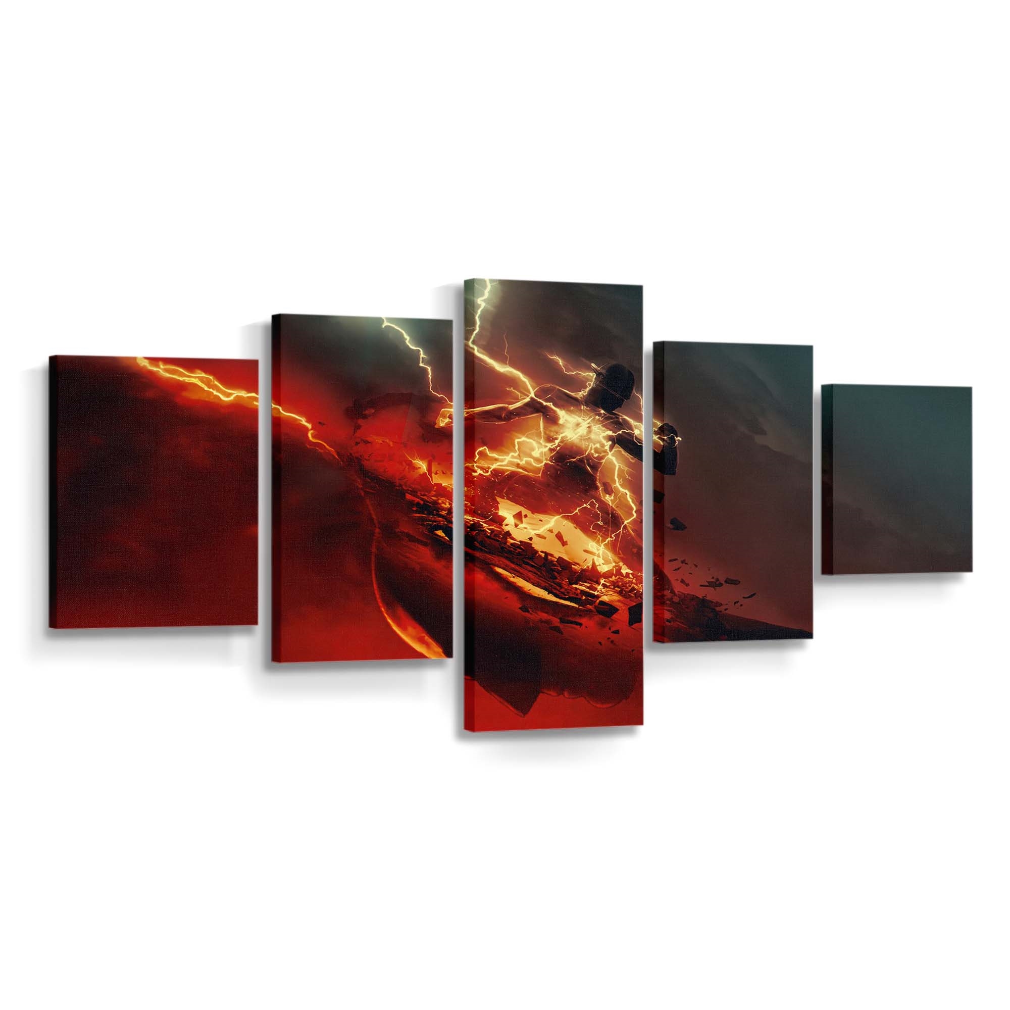 The Flash And The Batman Leinwandbild – DC Comics Wandbild für Fans