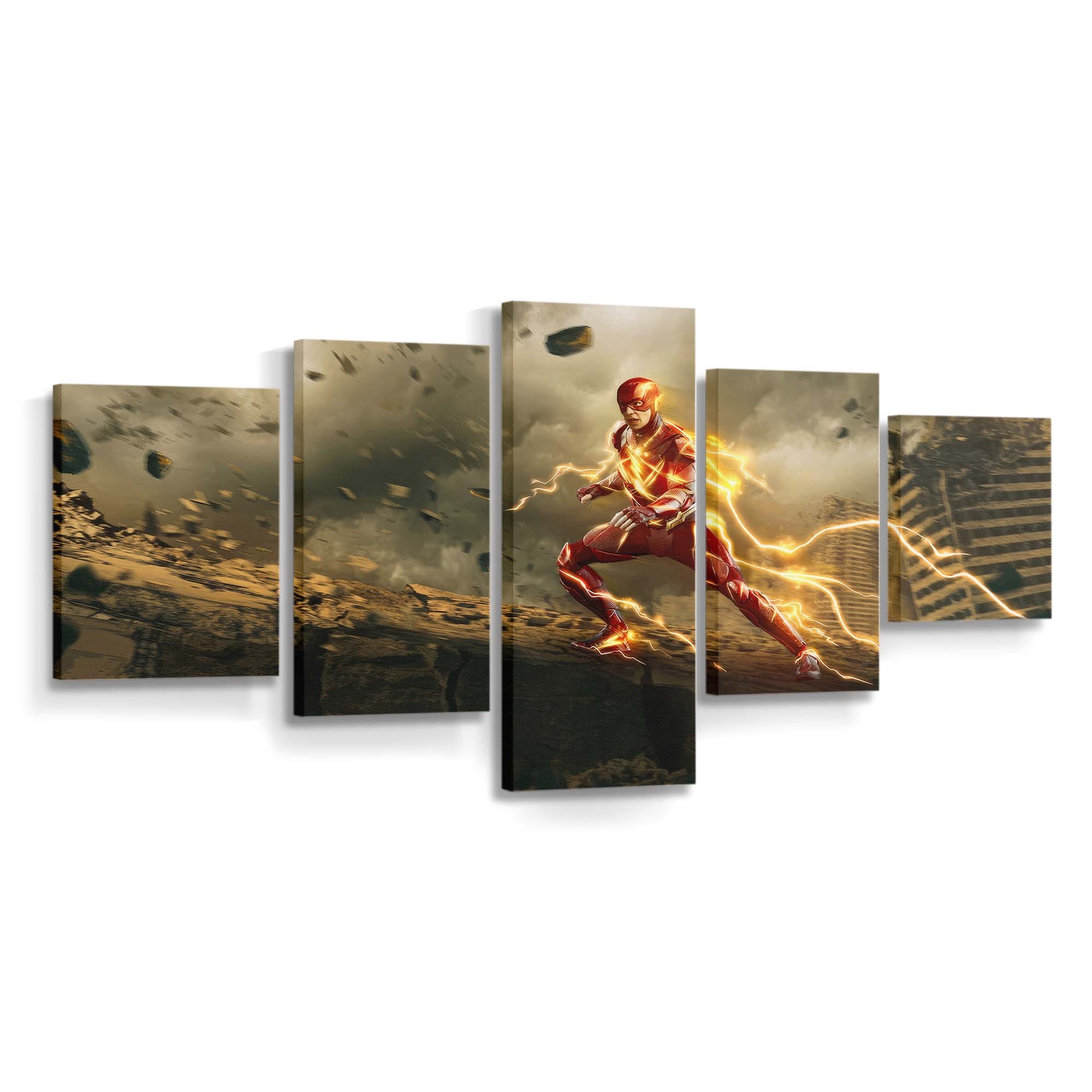 The Flash Blazing Run Leinwandbild – DC Comics Wandbild für Fans