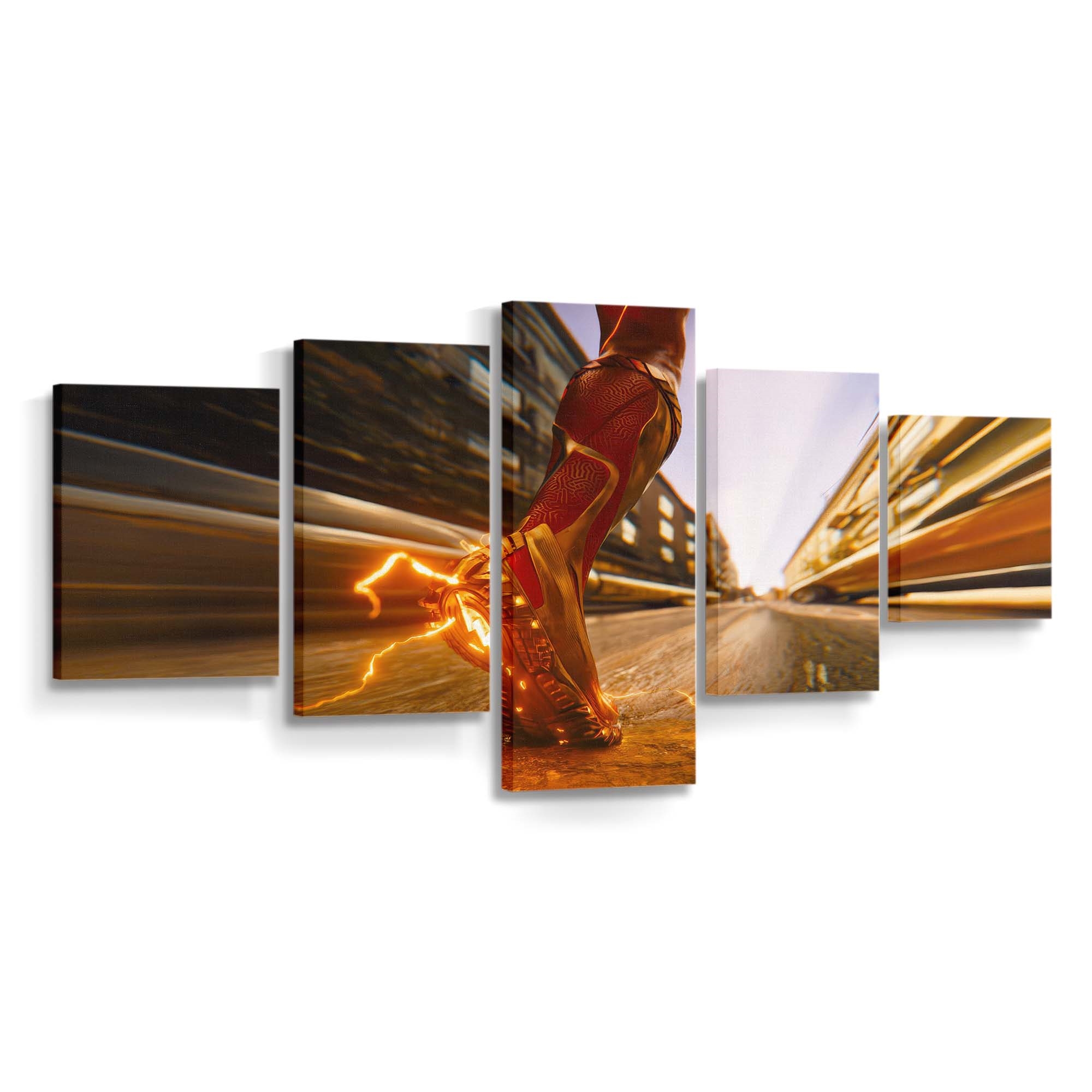 The Flash Boots Leinwandbild – DC Comics Wandbild für Fans