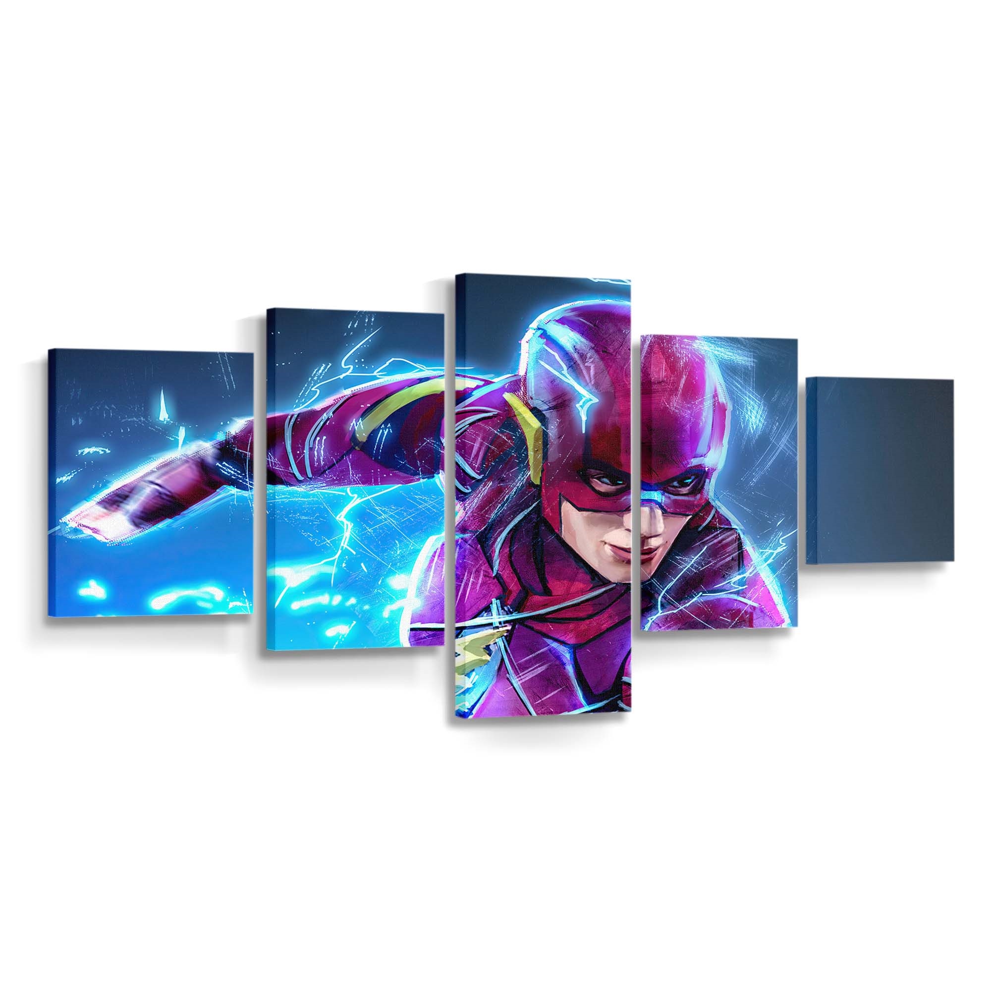 The Flash Fanart Leinwandbild – DC Comics Wandbild für Fans