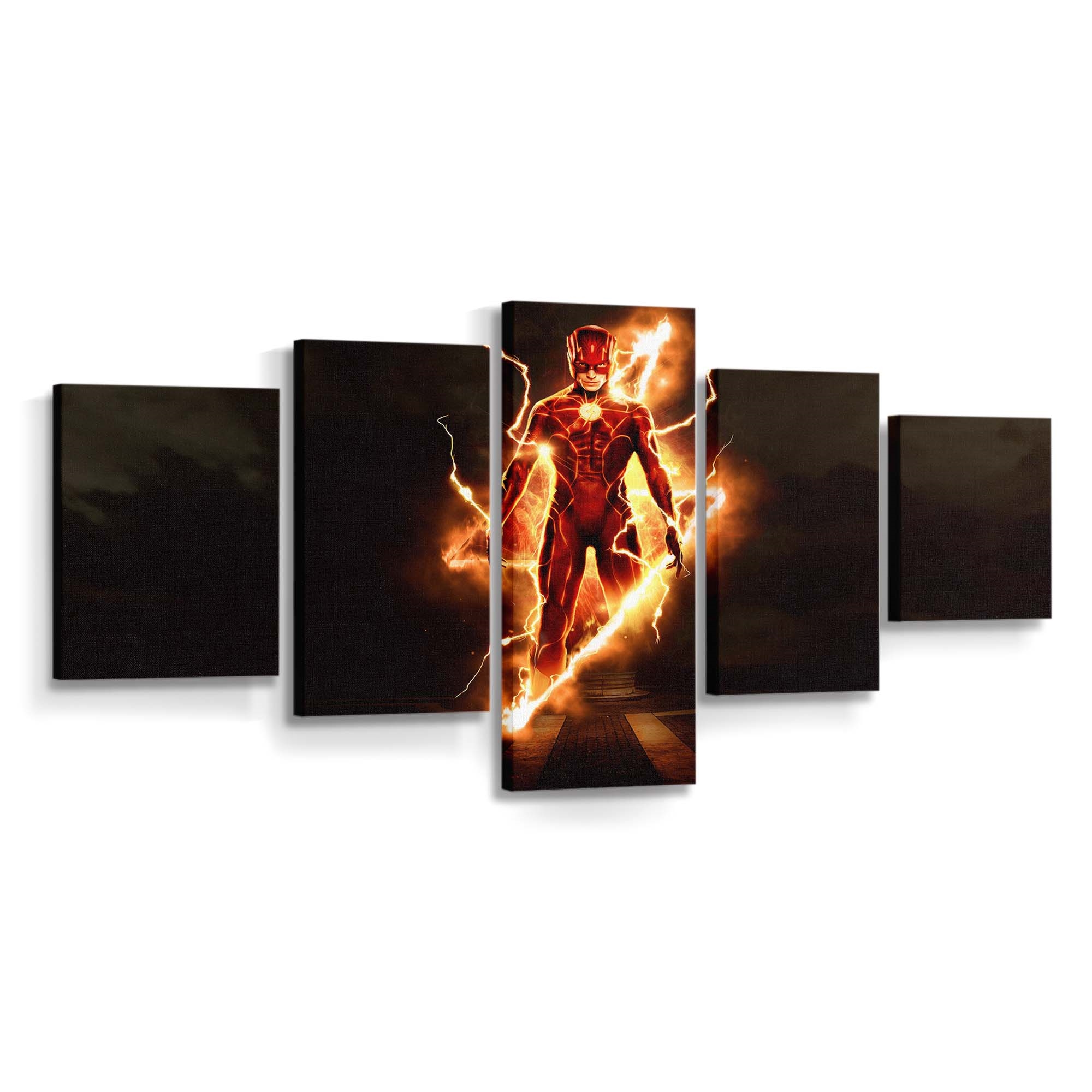 The Flash Lightning Leinwandbild – DC Comics Wandbild für Fans