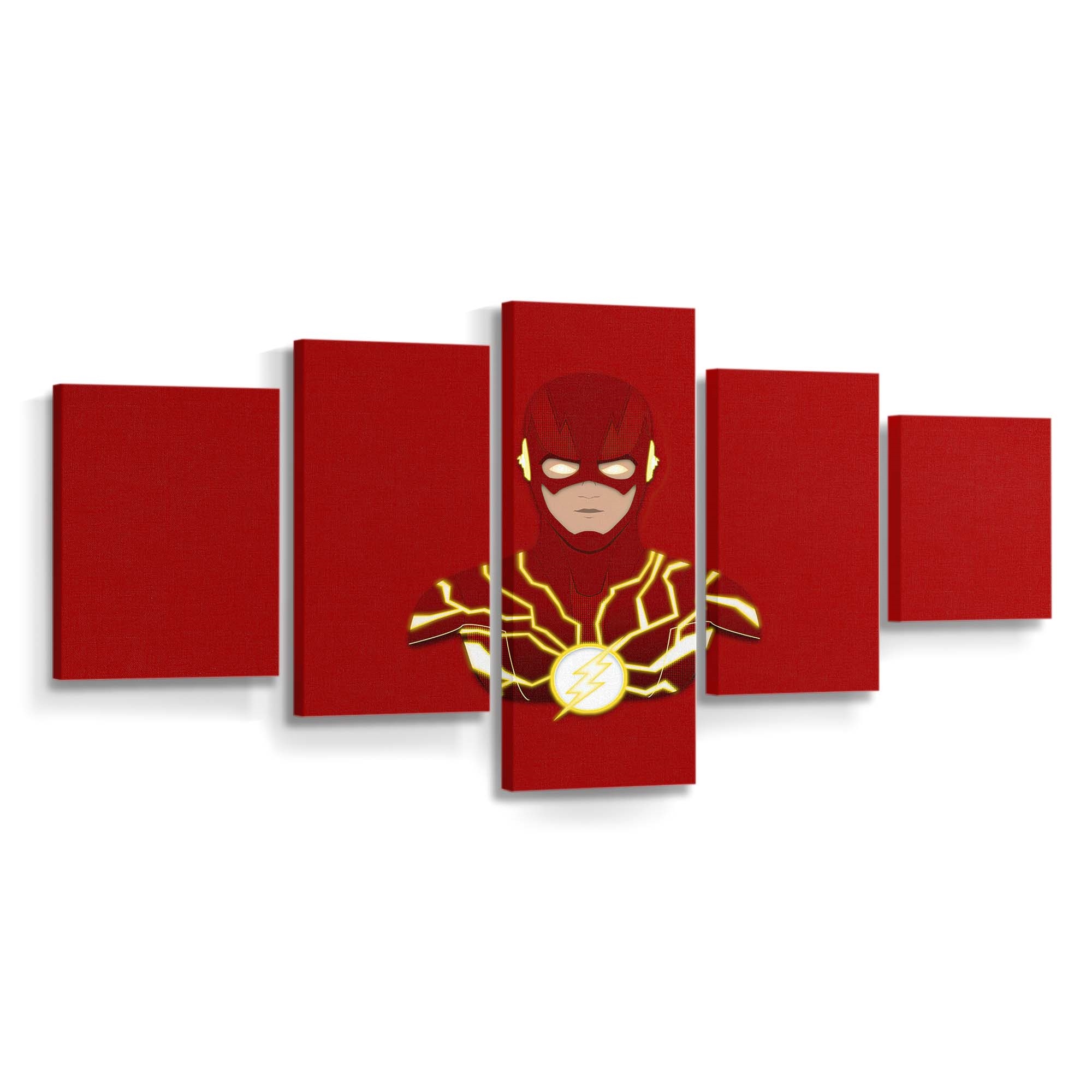 The Flash Minimal Leinwandbild – DC Comics Wandbild für Fans