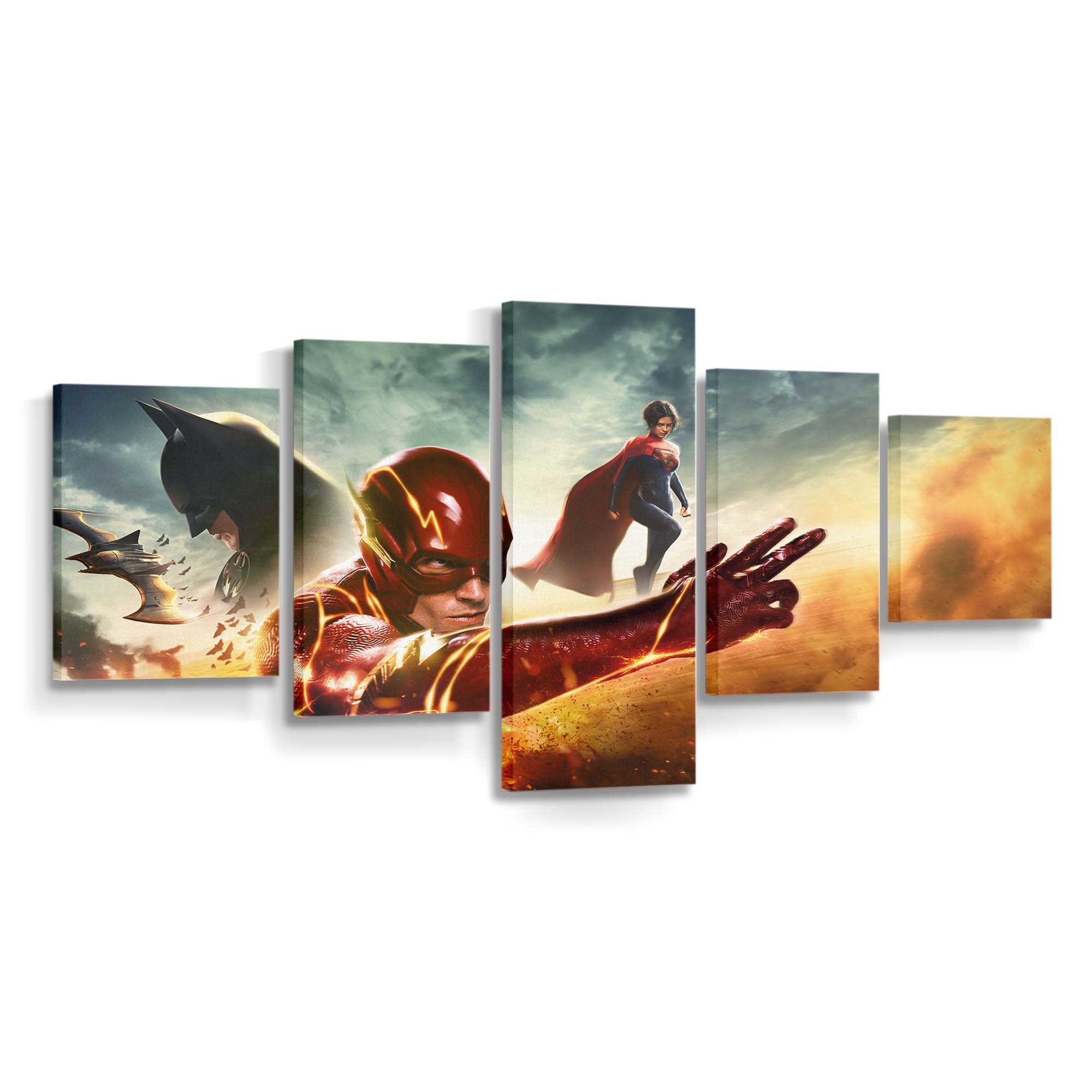 The Flash Movie 10K Leinwandbild – DC Comics Wandbild für Fans