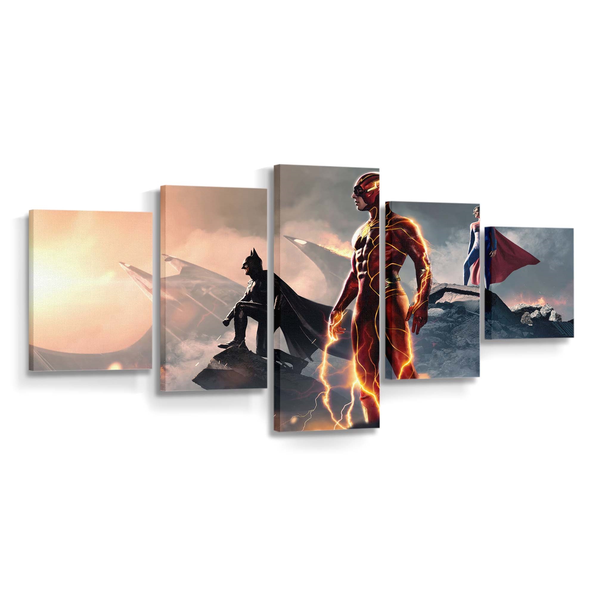 The Flash Movie Leinwandbild – DC Comics Wandbild für Fans