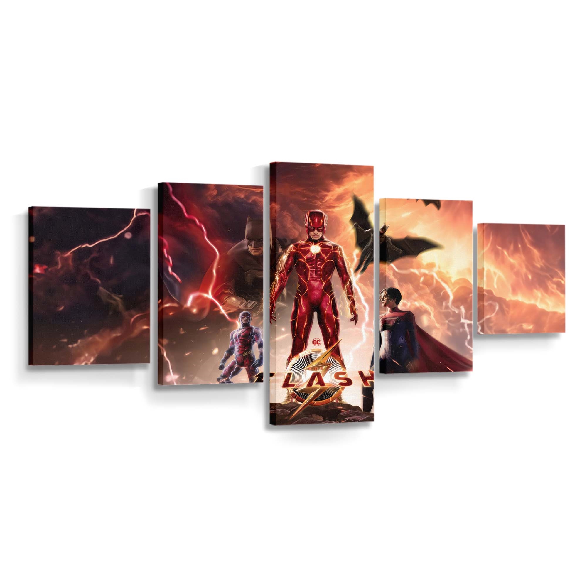 The Flash Movie Electrifying Adventure Leinwandbild – DC Comics Wandbild für Fans