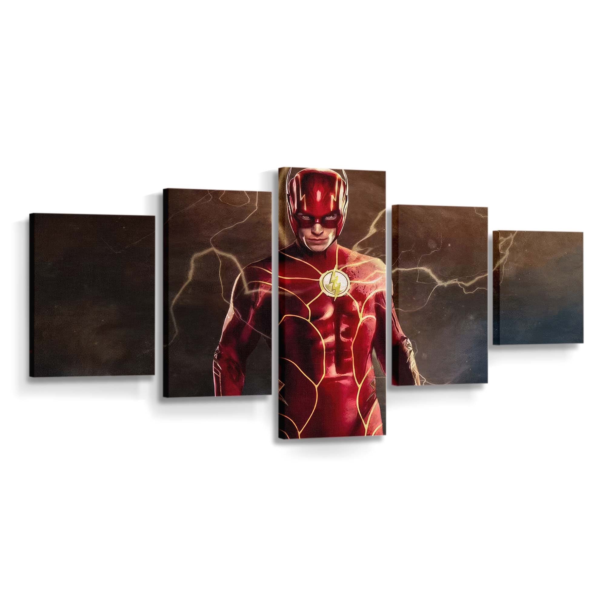 The Flash Movie Fanart Leinwandbild – DC Comics Wandbild für Fans