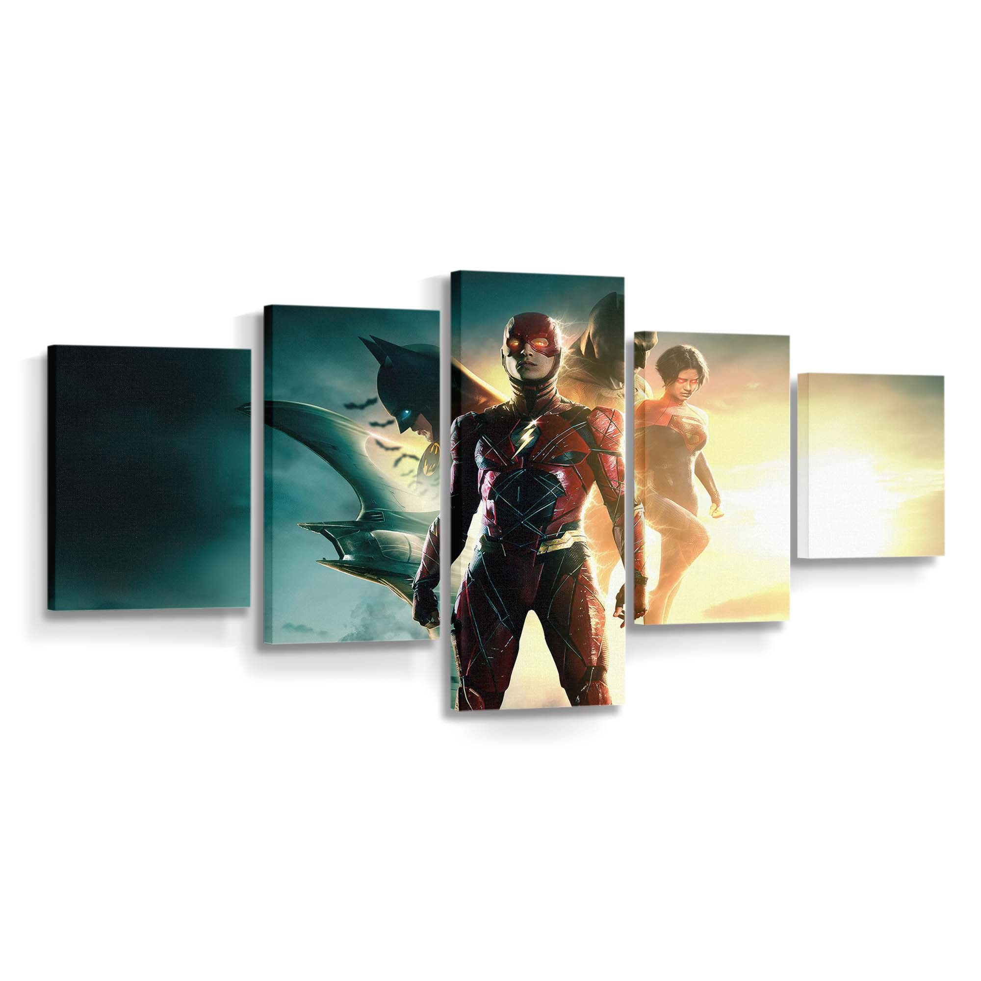 The Flash Movie New Poster Leinwandbild – DC Comics Wandbild für Fans