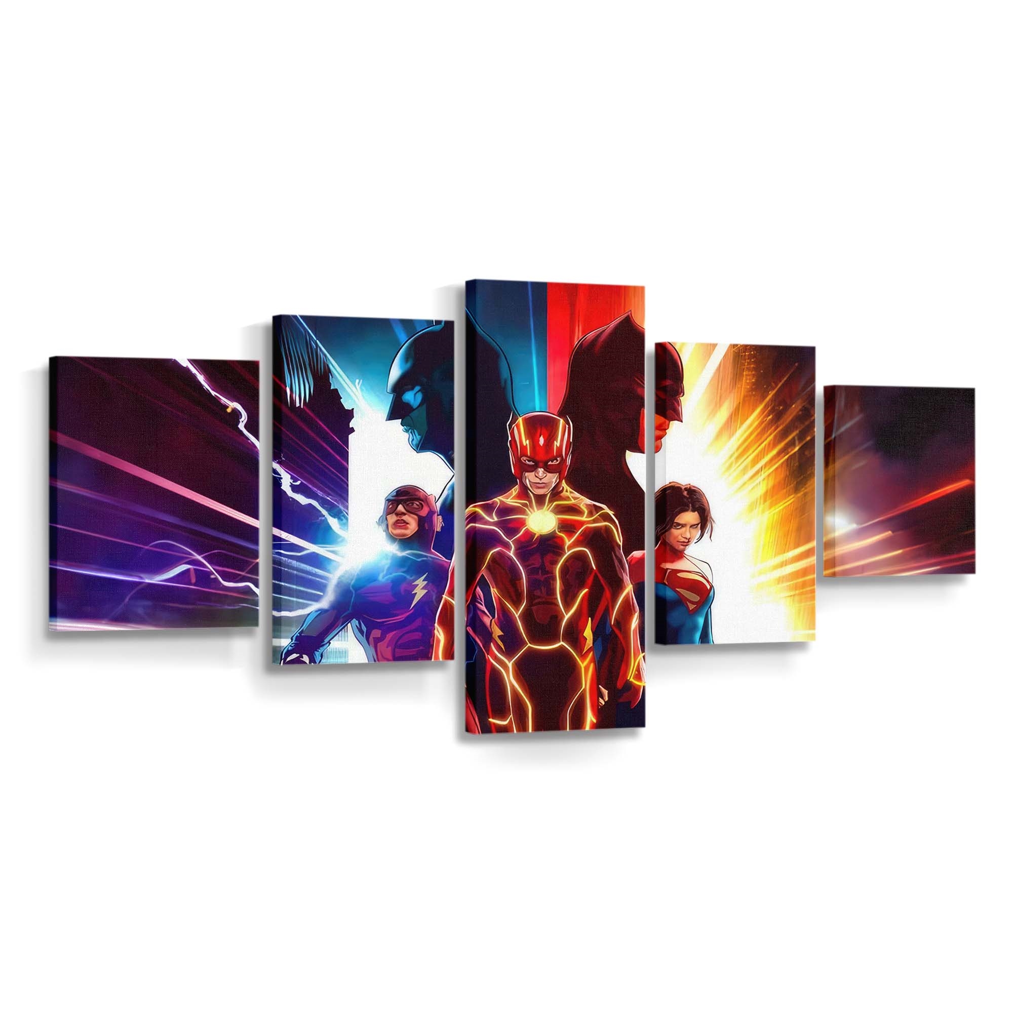The Flash Movie Poster Art Leinwandbild – DC Comics Wandbild für Fans