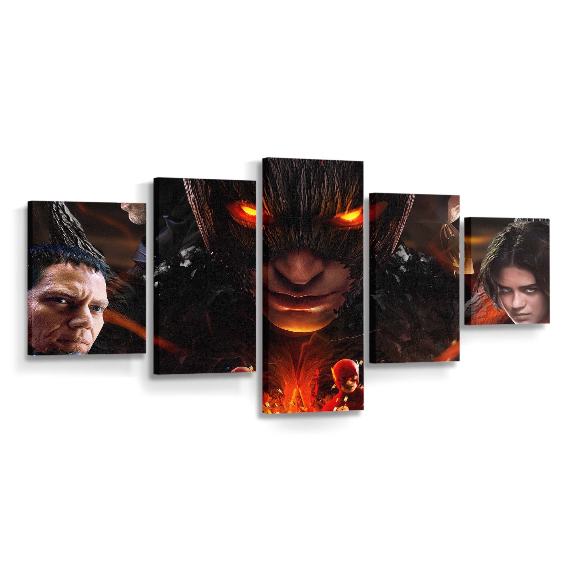 The Flash Movie Poster Arts Leinwandbild – DC Comics Wandbild für Fans