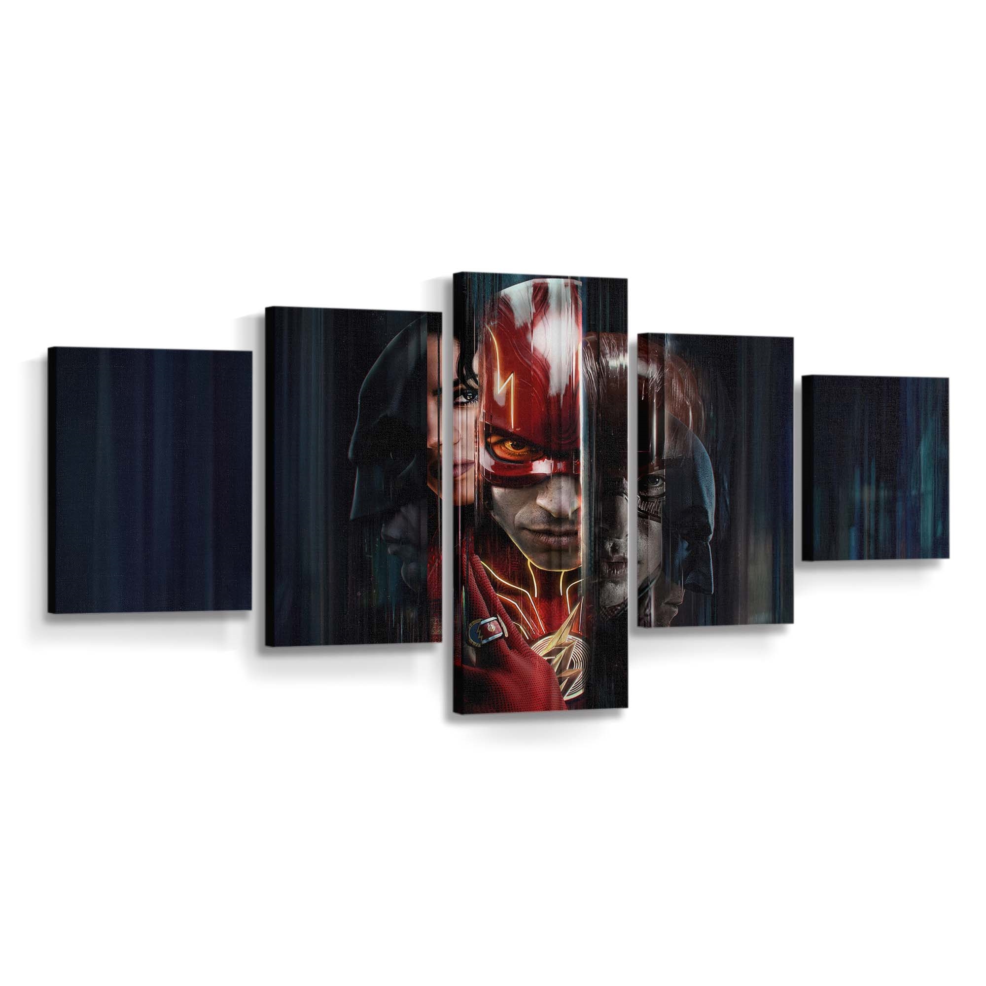The Flash Multiverse Leinwandbild – DC Comics Wandbild für Fans