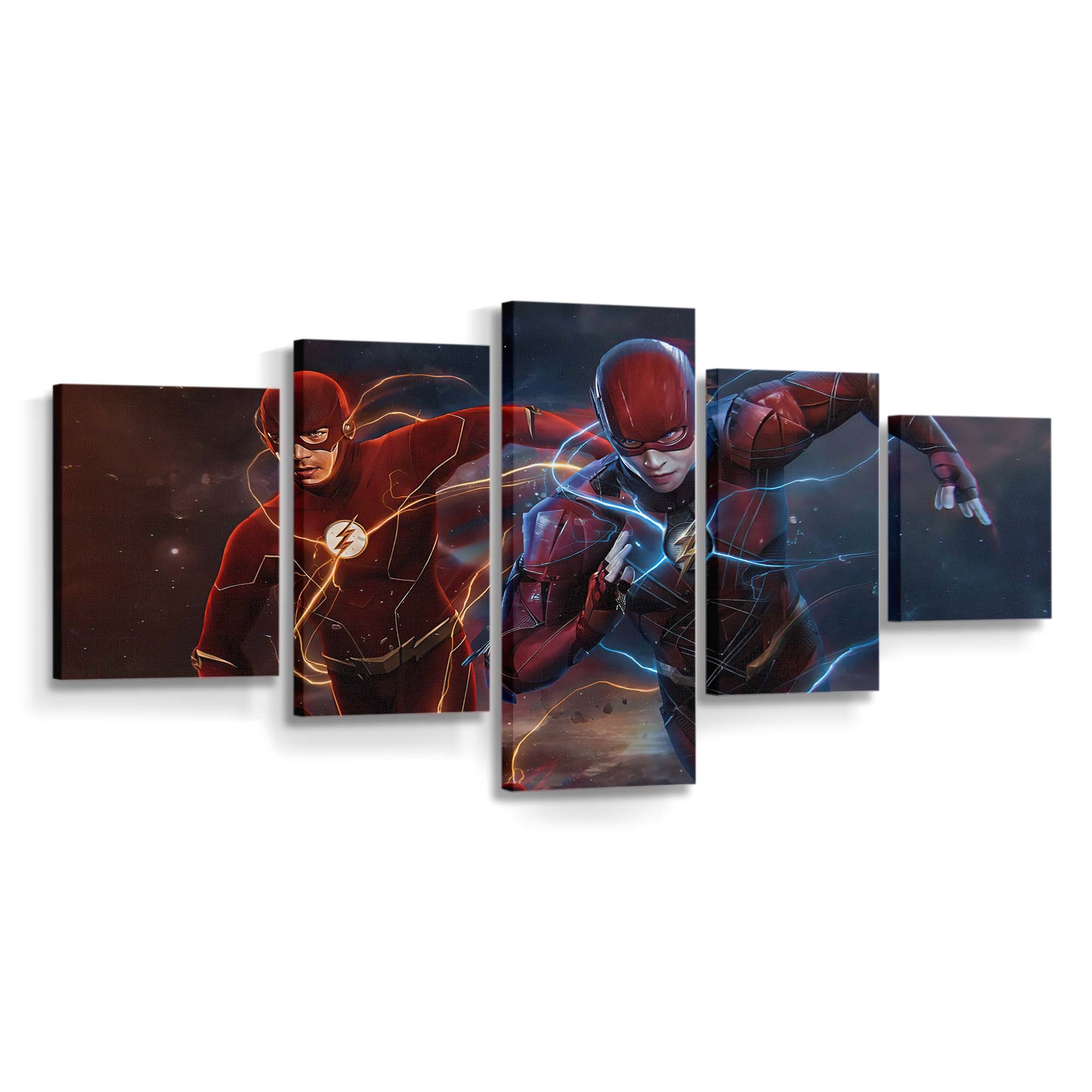 The Flash Of Two Worlds Leinwandbild – DC Comics Wandbild für Fans