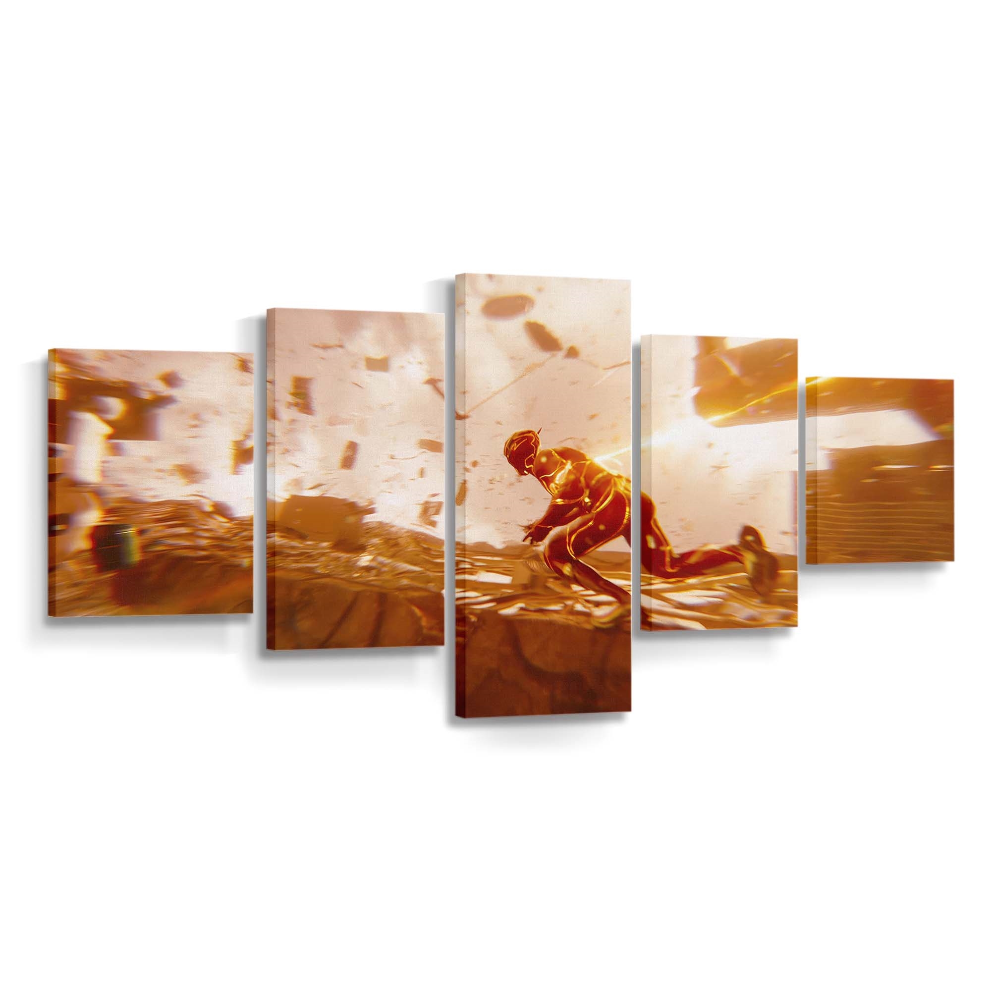 The Flash Race To The Past Leinwandbild – DC Comics Wandbild für Fans