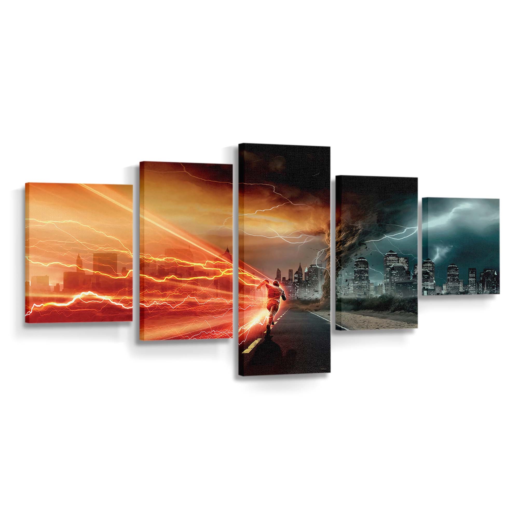 The Flash Run Leinwandbild – DC Comics Wandbild für Fans