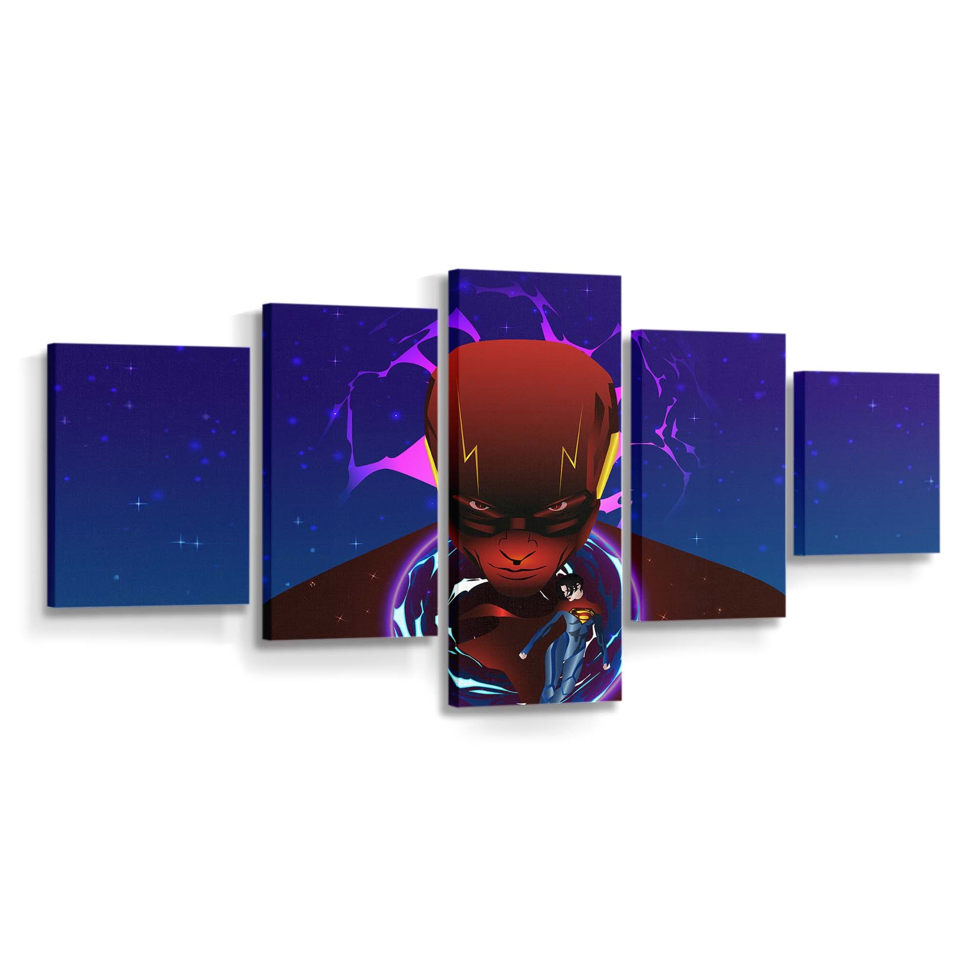 The Flash Sketchy Artwork Leinwandbild – DC Comics Wandbild für Fans