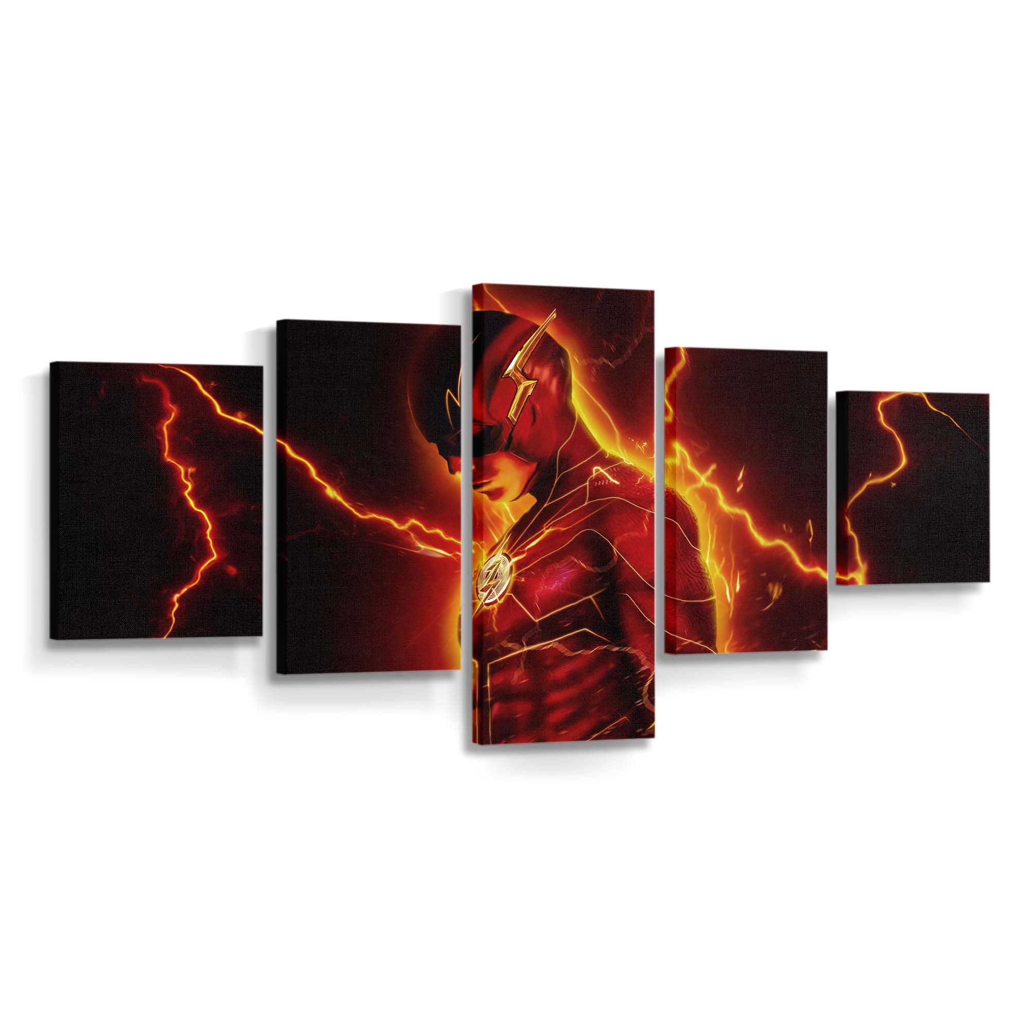 The Flash Speeding Into Action For Justice Leinwandbild – DC Comics Wandbild für Fans