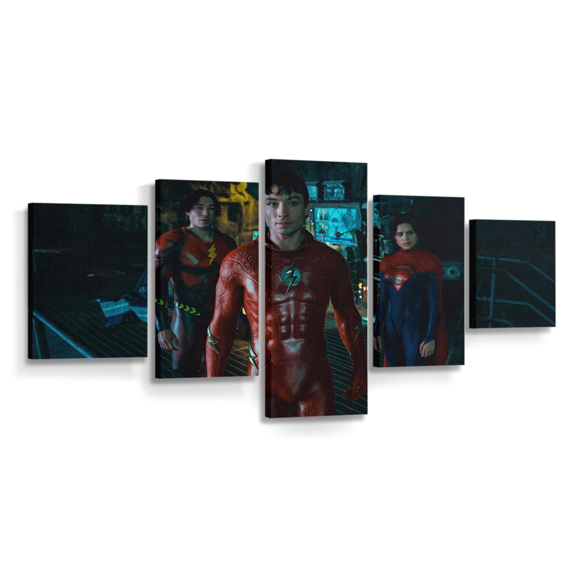 The Flash Trio Leinwandbild – DC Comics Wandbild für Fans