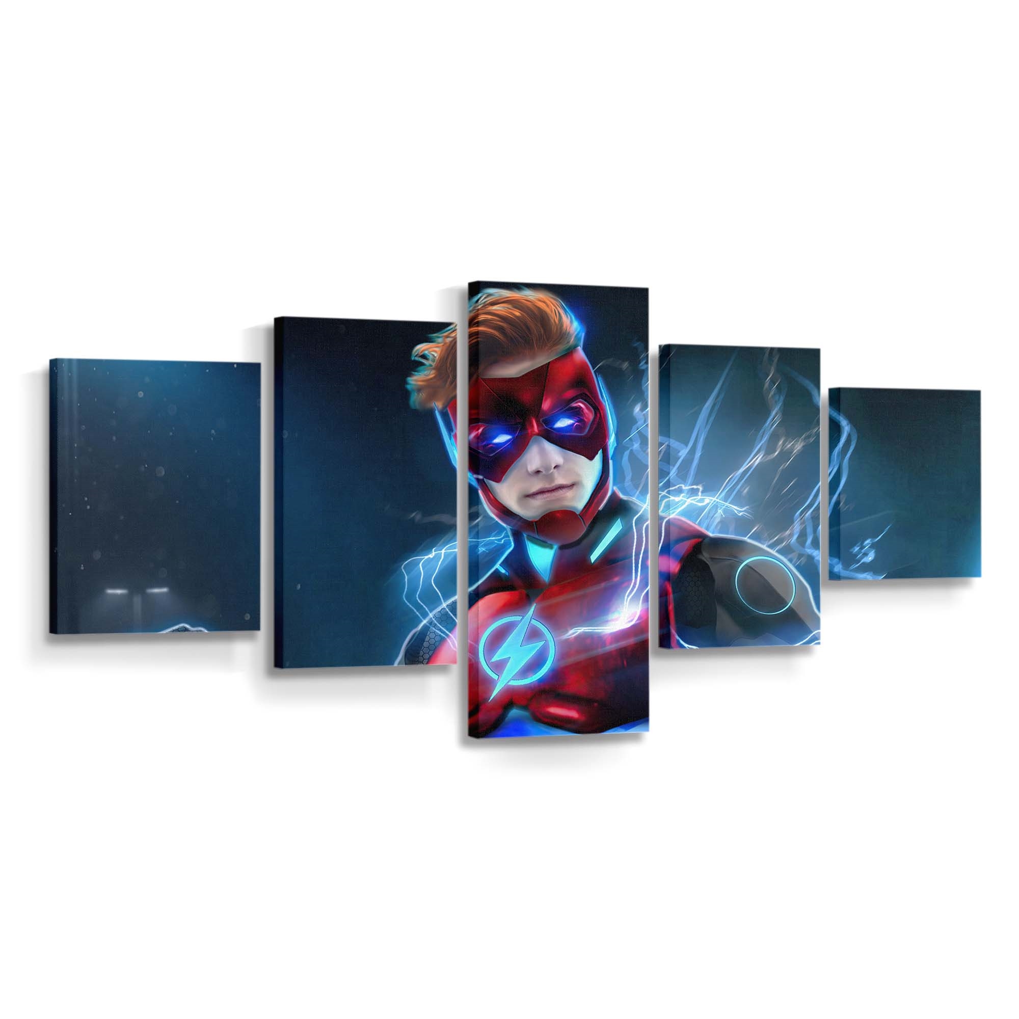 Flash Wally West Dc Rebirth Leinwandbild – DC Comics Wandbild für Fans