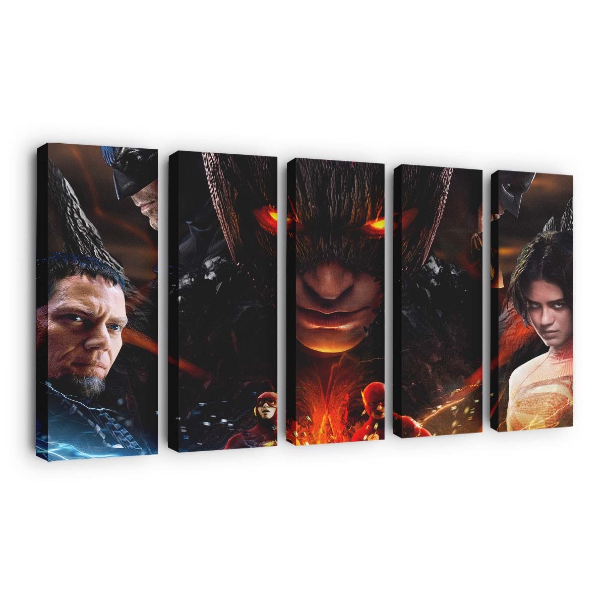 The Flash Movie Poster Arts Leinwandbild – DC Comics Wandbild für Fans