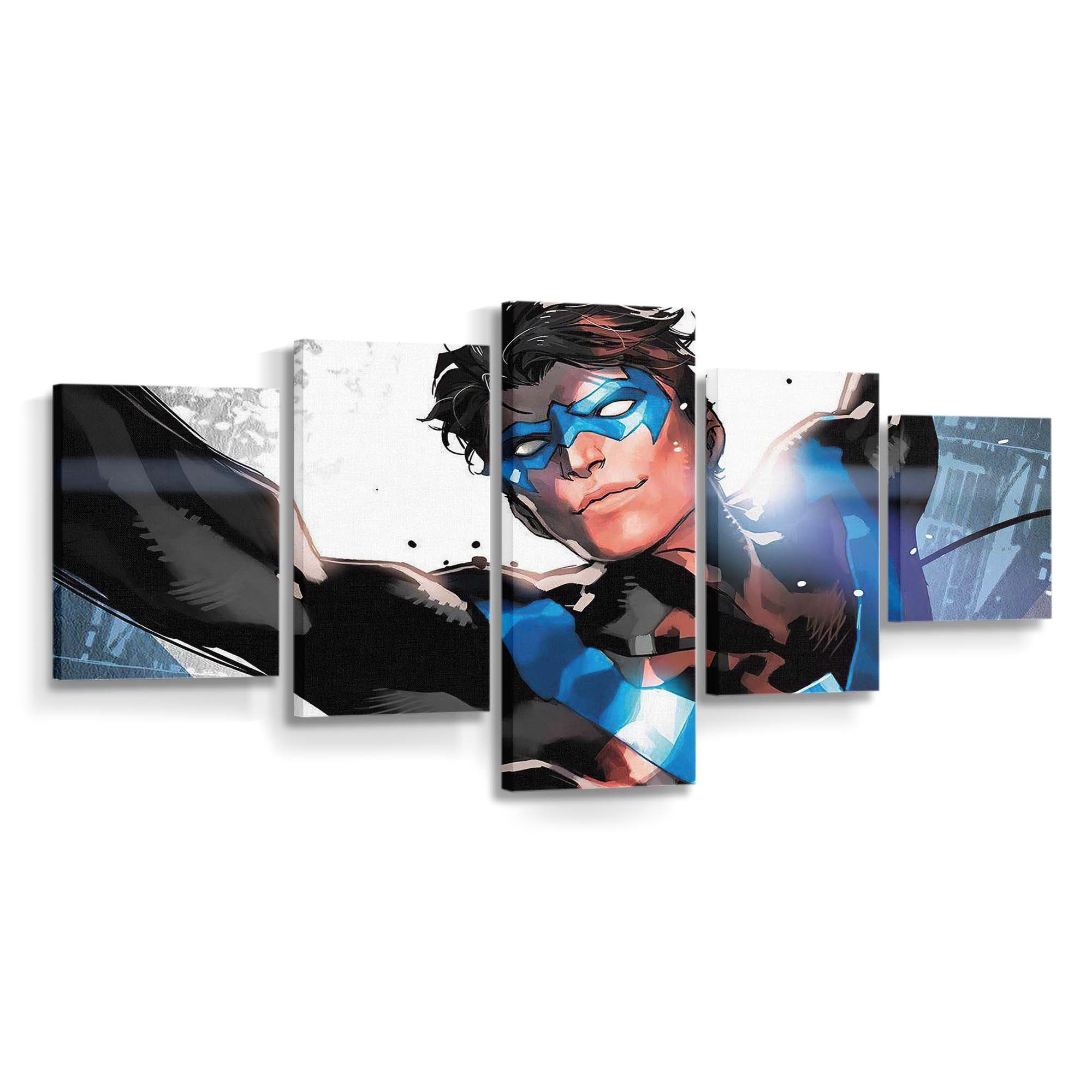 Nightwing Night Wing Comic Art Leinwandbild – Held aus Gotham