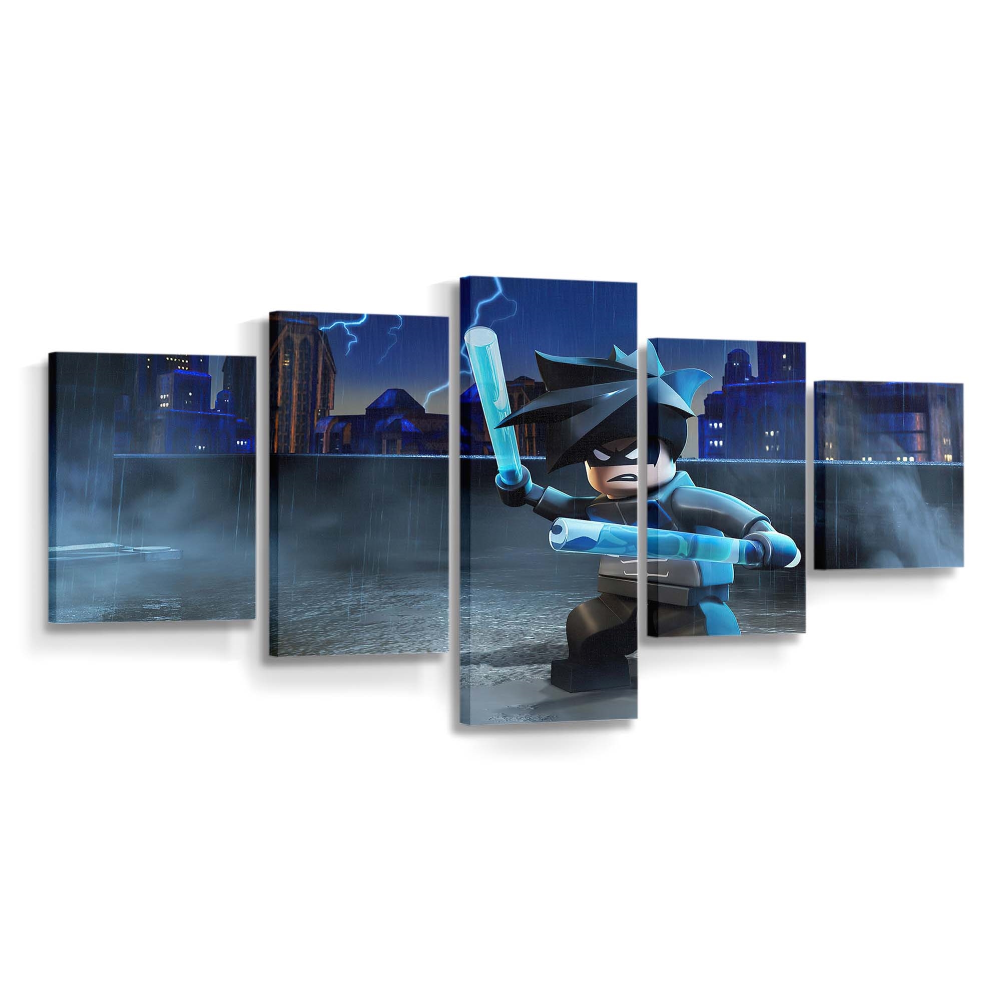 Nightwing Night Wing Lego Leinwandbild – Held aus Gotham