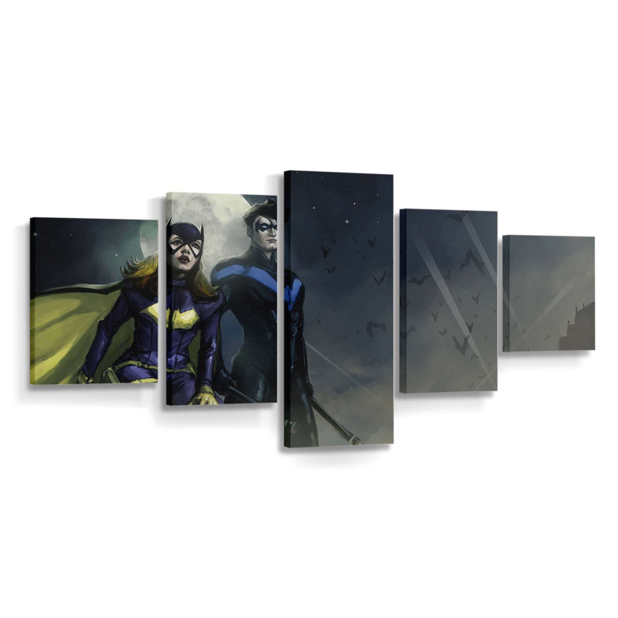Nightwing And Batgirl Leinwandbild – Held aus Gotham