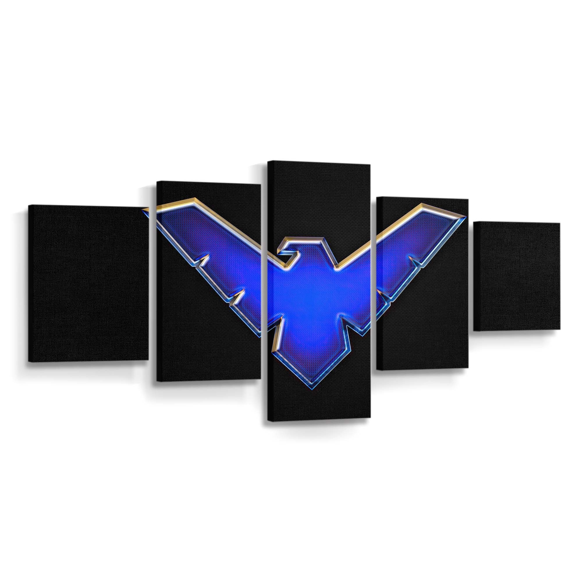 Nightwing Big Logo Leinwandbild – Held aus Gotham