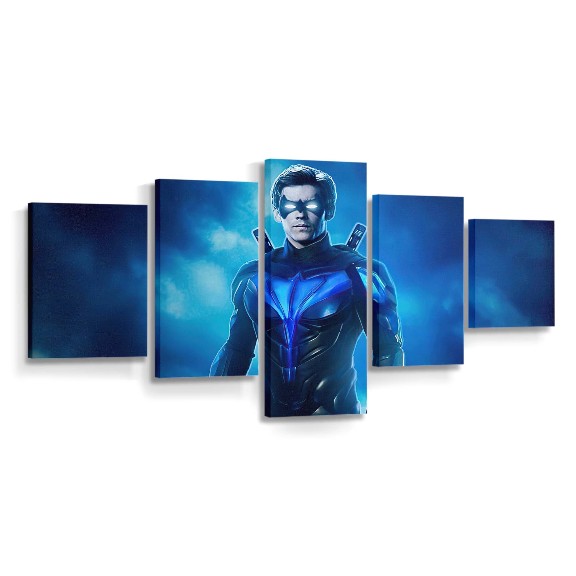 Nightwing Blue Suit Leinwandbild – Held aus Gotham