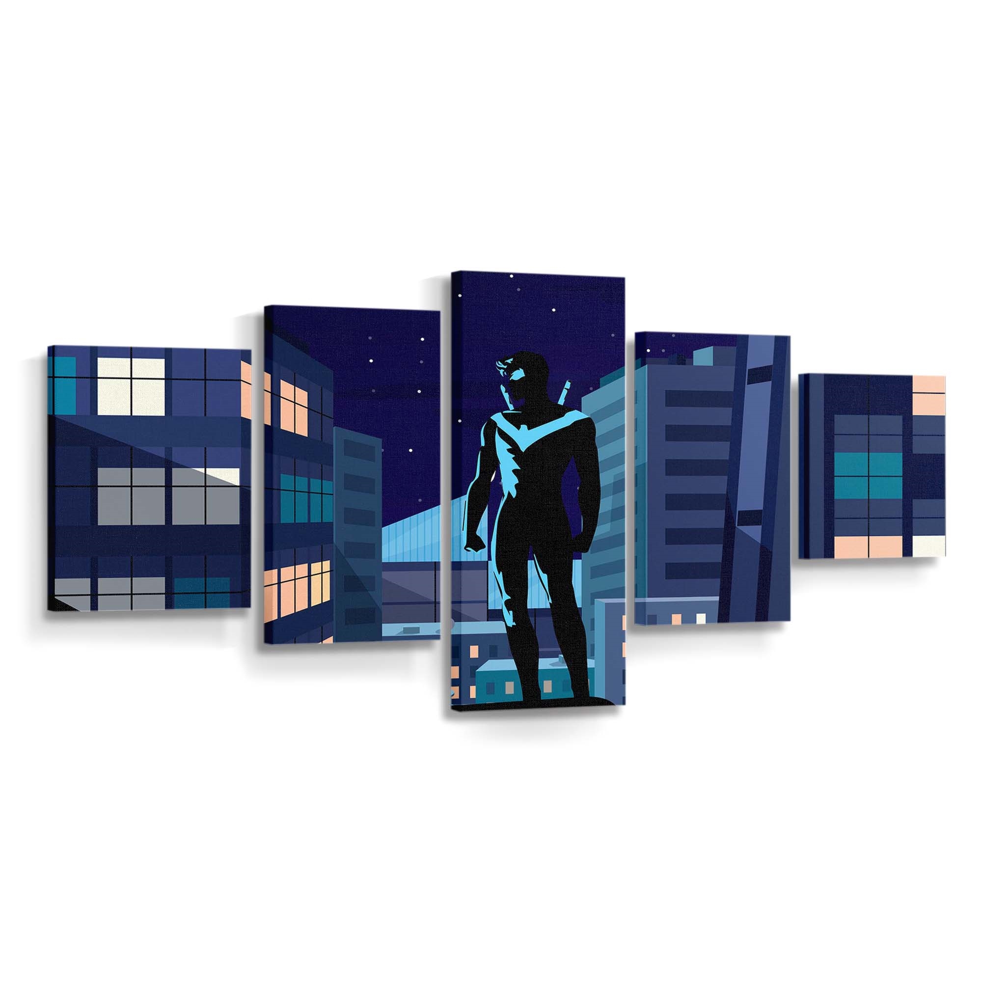 Nightwing Into The dunkler Wächter Leinwandbild – Held aus Gotham
