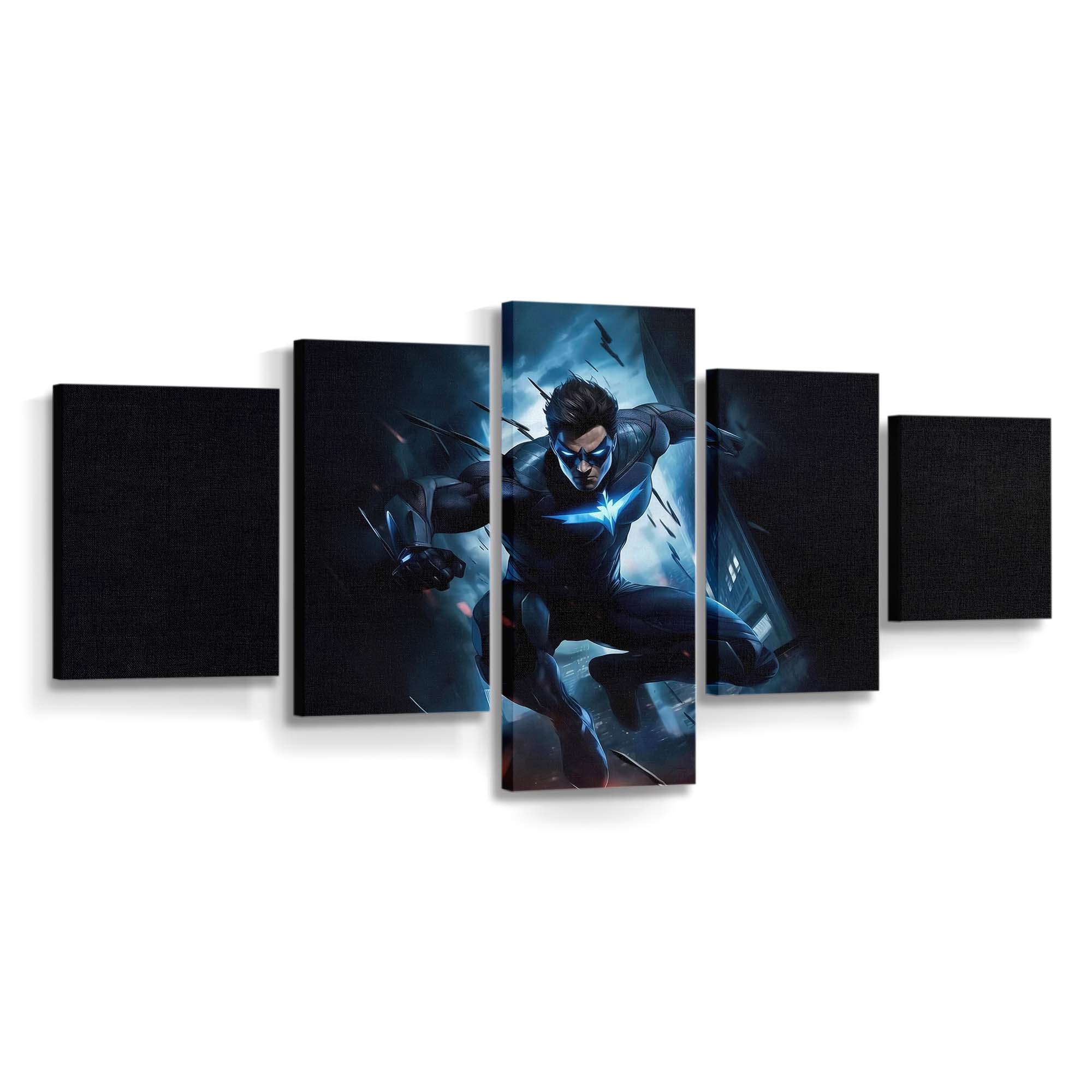 Nightwing Stealthy Valor Leinwandbild – Held aus Gotham