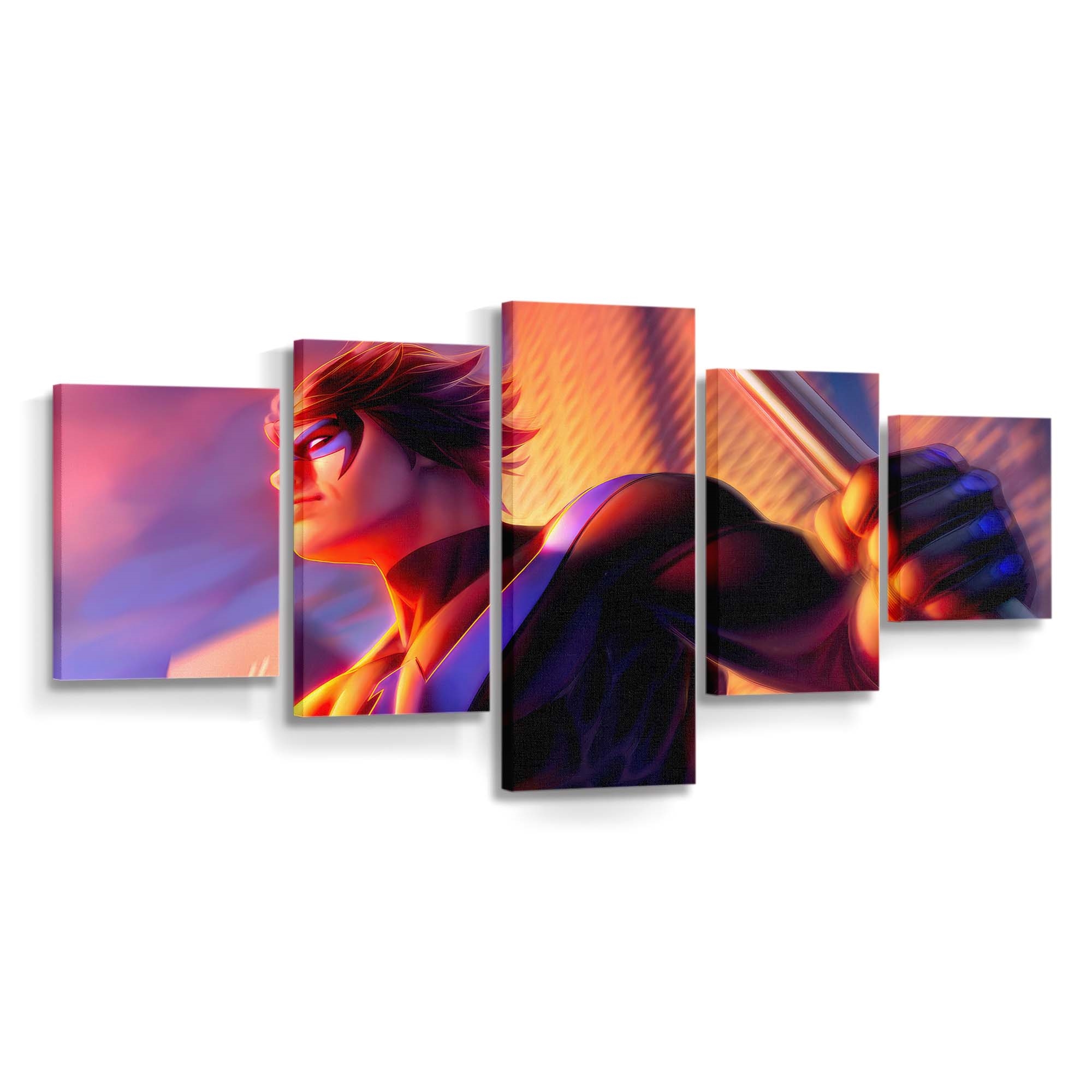 Nightwing Nocturnal Guardian Nightwing Leinwandbild – Held aus Gotham