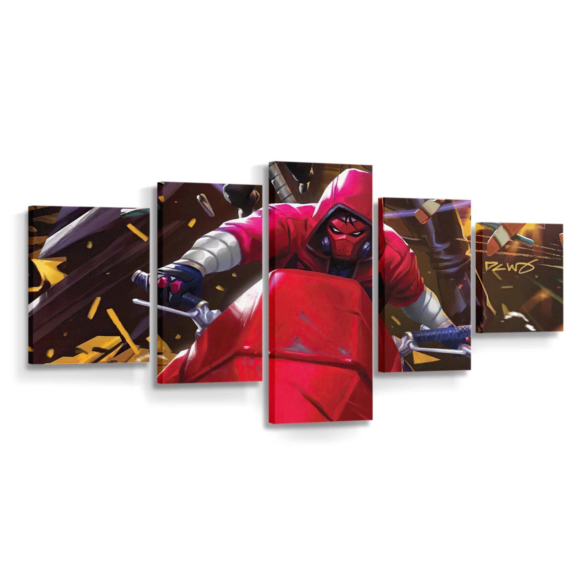 Nightwing Redhood Nightwing Chase Leinwandbild – Held aus Gotham