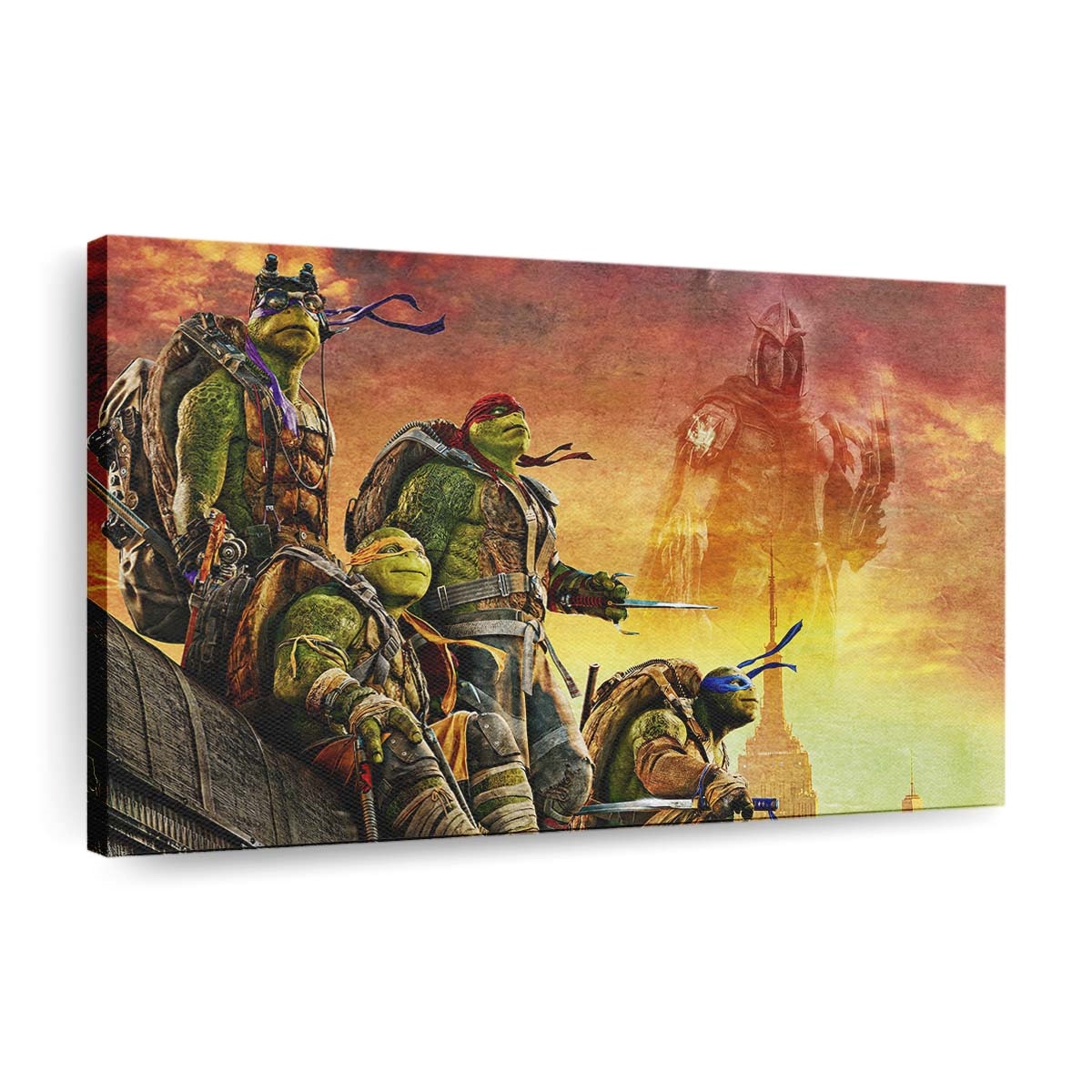 Ninja Turtles Film Poster Leinwandbild