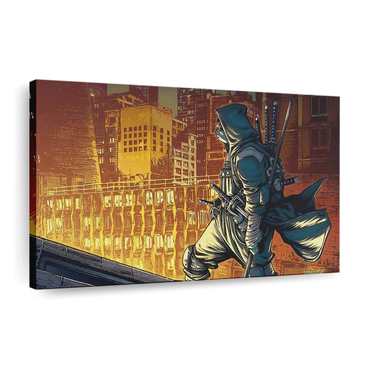 Ninja Turtles Santolouco Leinwandbild