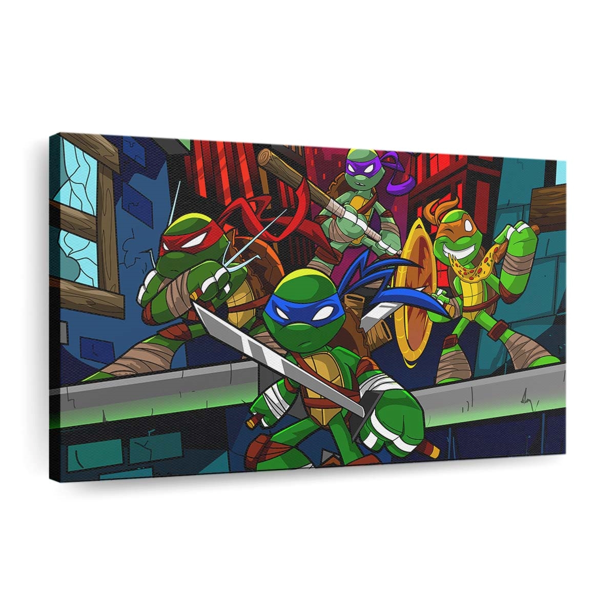 Ninja Turtles Cartoon Kunst Leinwanddruck