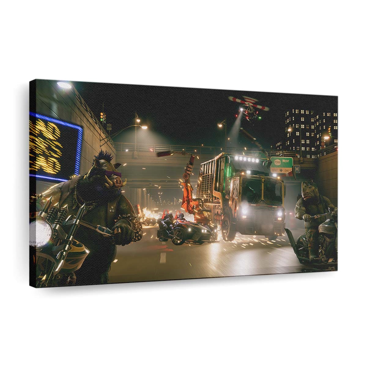 Ninja Turtles Concept Art Leinwandbild