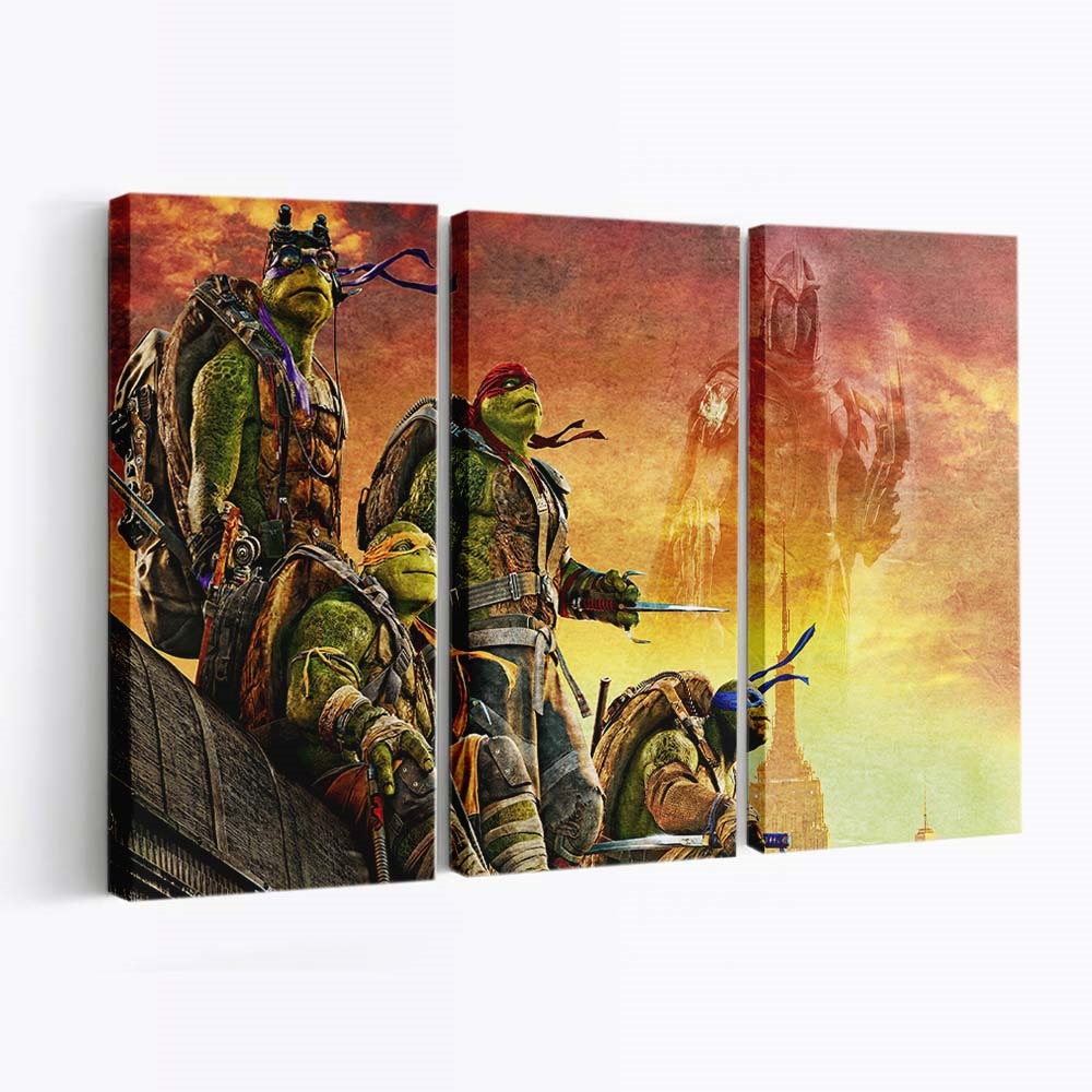 Ninja Turtles Film Poster Leinwandbild