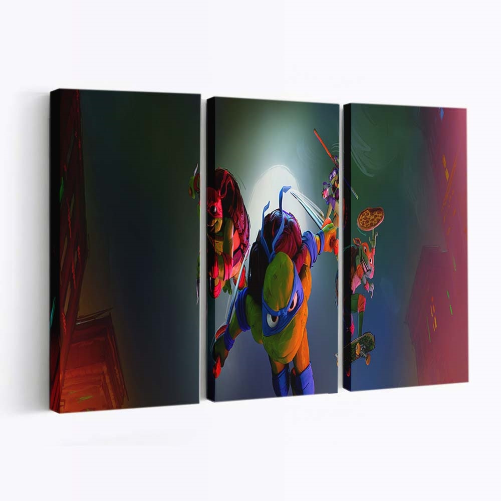 Ninja Turtles Mutant Mayhem Leinwandbild