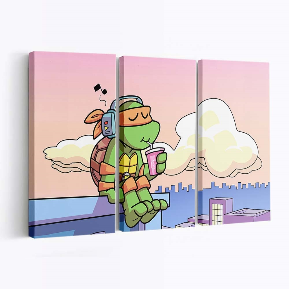 Ninja Turtles Leinwandbild für Fans