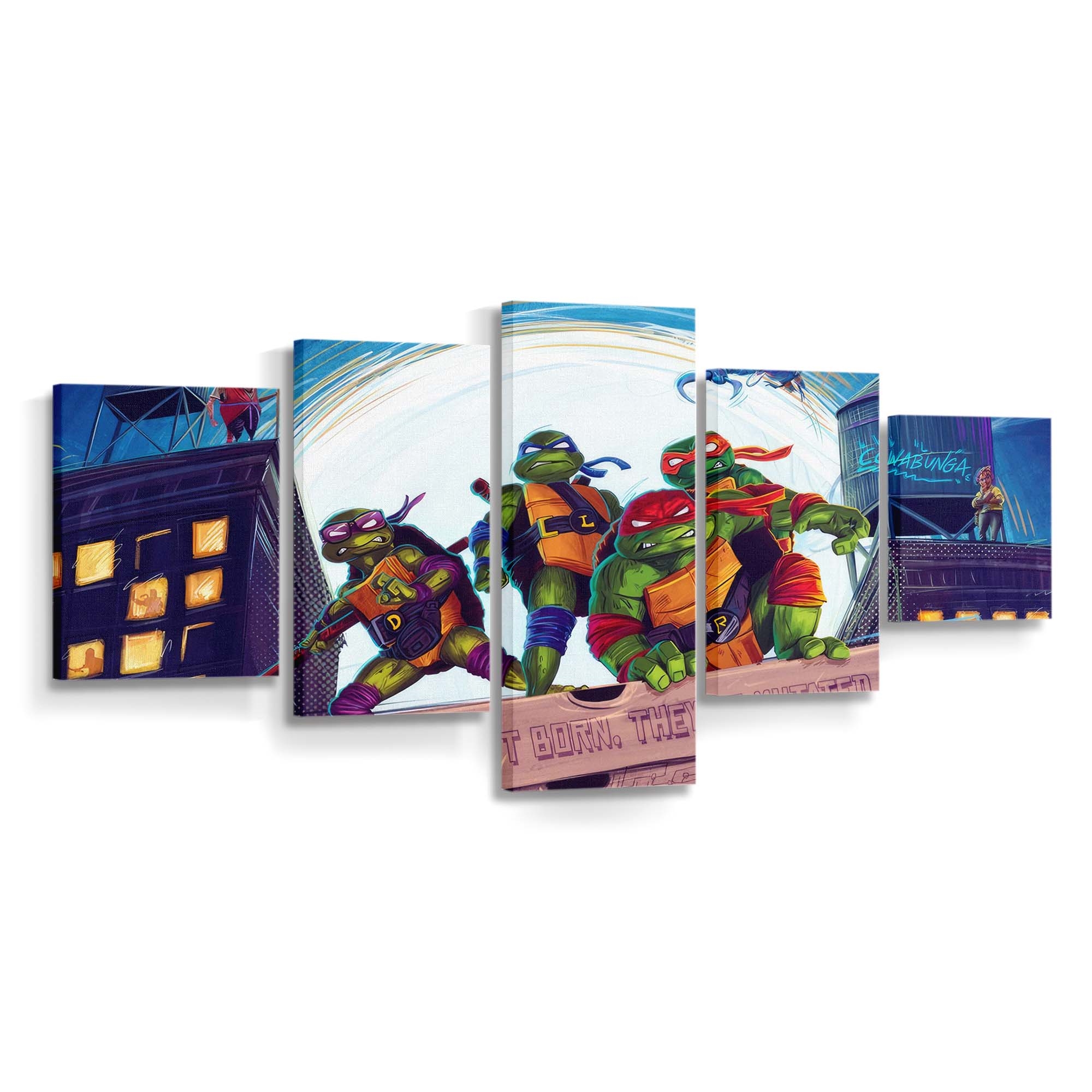 Ninja Turtles 2023 Mutant Mayhem Wandbild