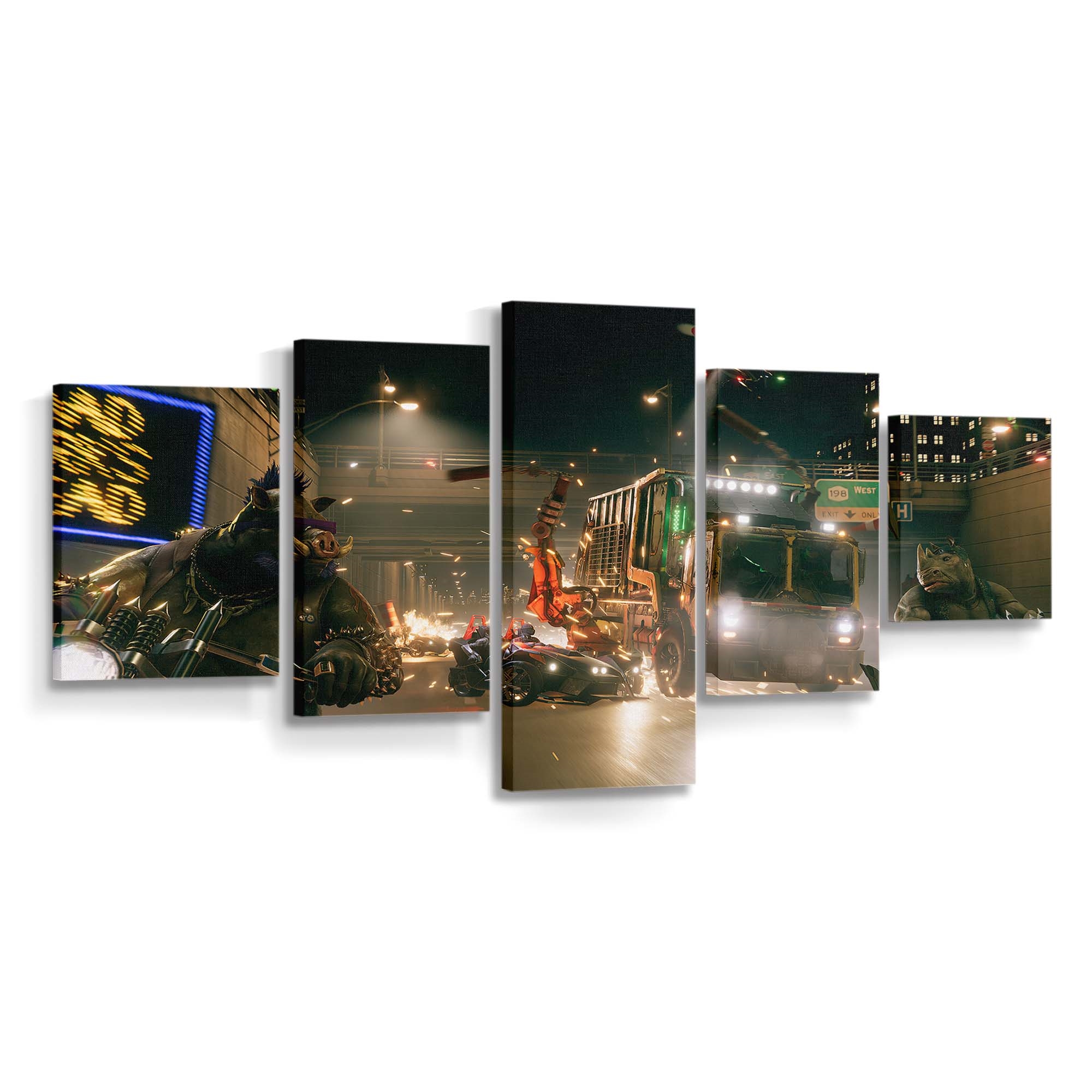 Ninja Turtles Concept Art Leinwandbild