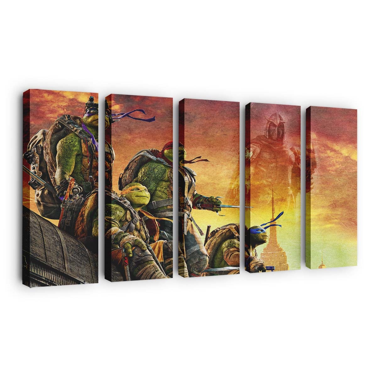 Ninja Turtles Film Poster Leinwandbild