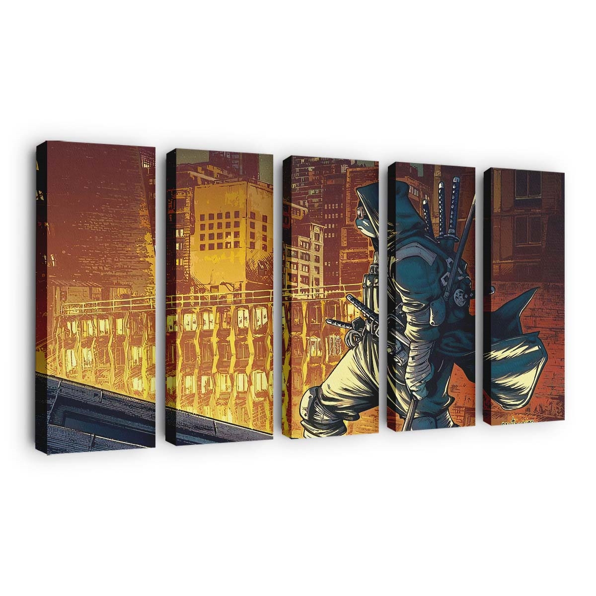 Ninja Turtles Santolouco Leinwandbild