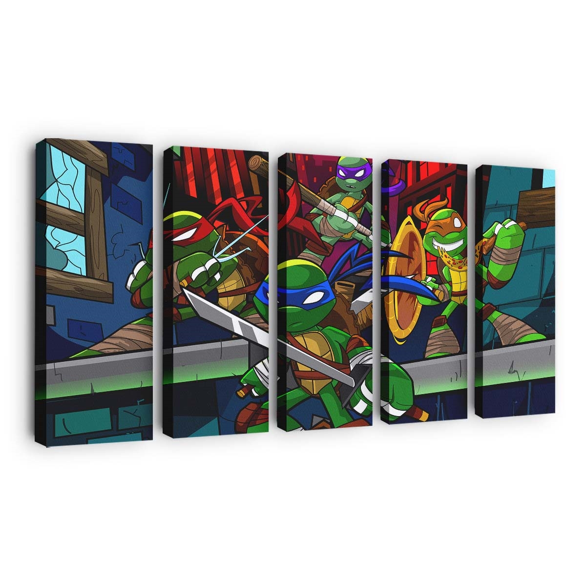 Ninja Turtles Cartoon Kunst Leinwanddruck
