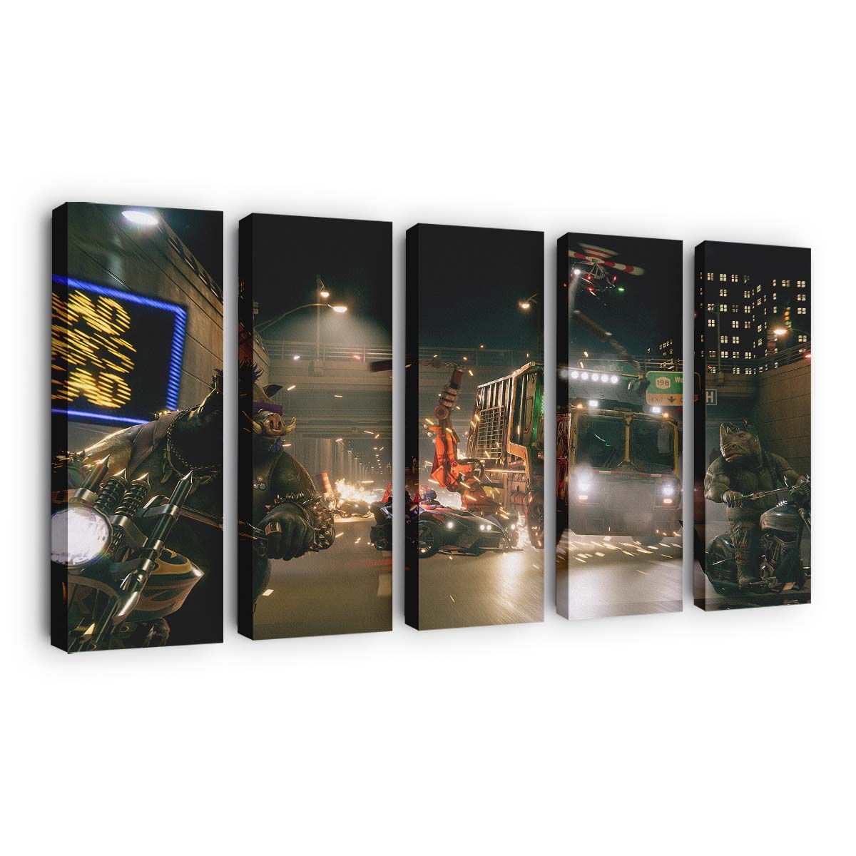 Ninja Turtles Concept Art Leinwandbild