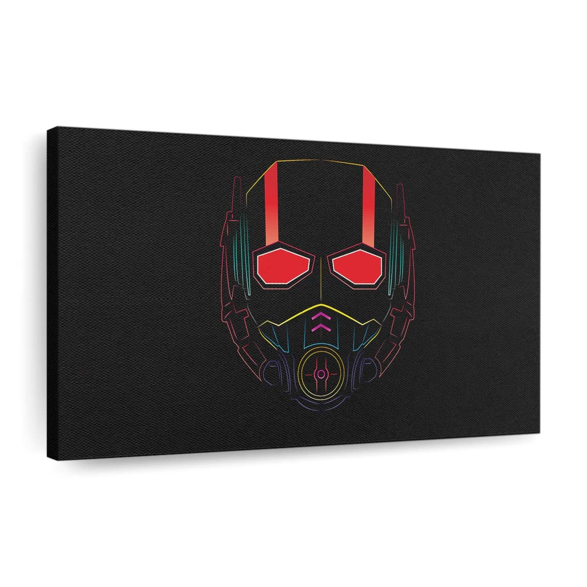 Ant Man Maske Minimalismus Leinwandbild – Marvel Wandbild & Wanddeko