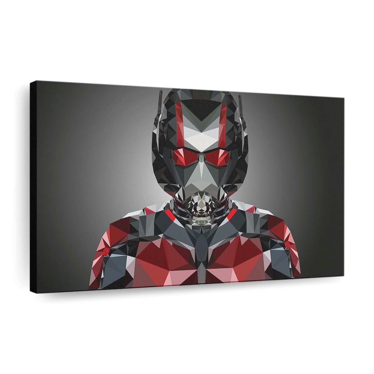 Ant Man Polygonal Portrait Illustration Leinwandbild – Marvel Wandbild & Wanddeko