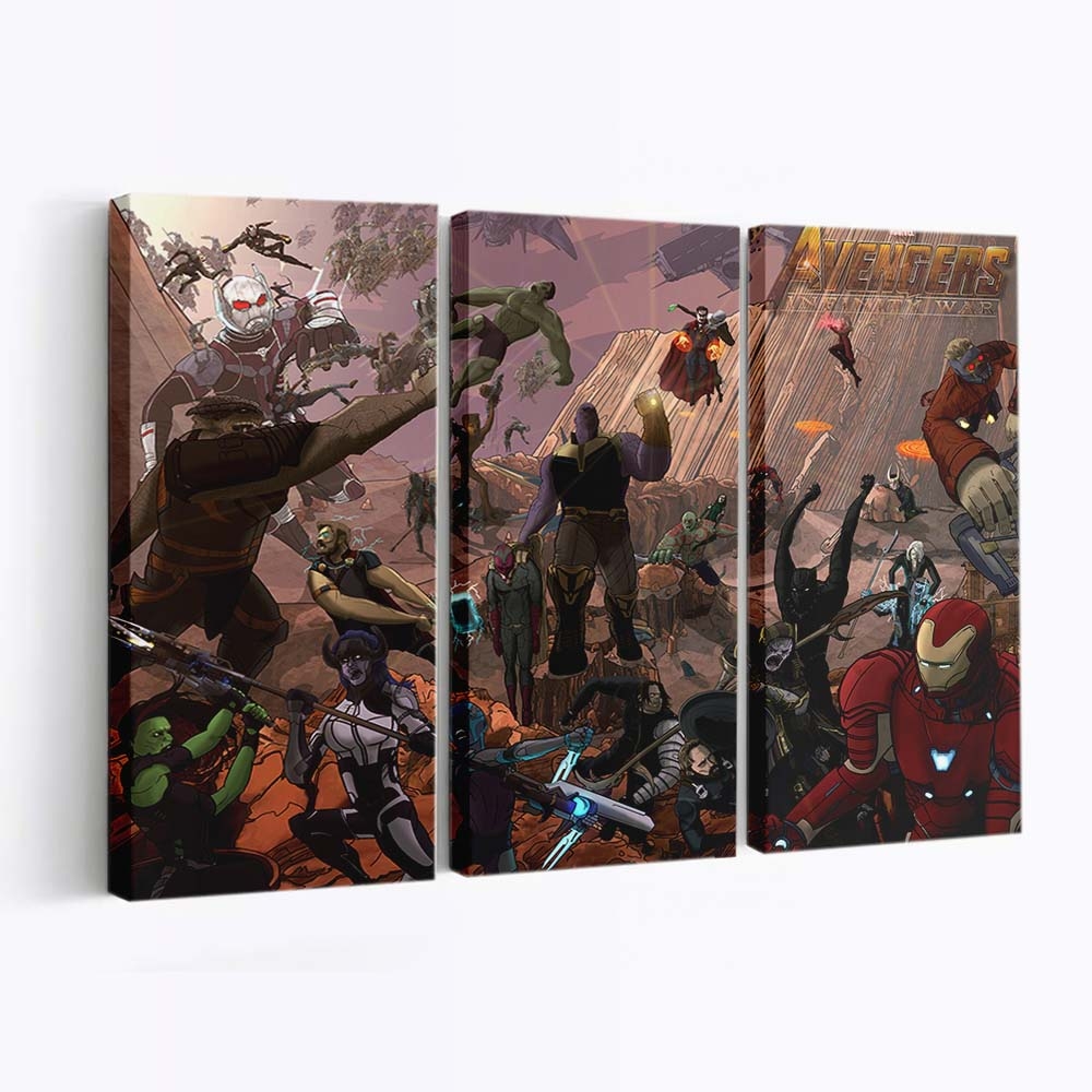 Avengers Infinity War Artwork 2 Leinwandbild – Marvel Wandbild & Wanddeko