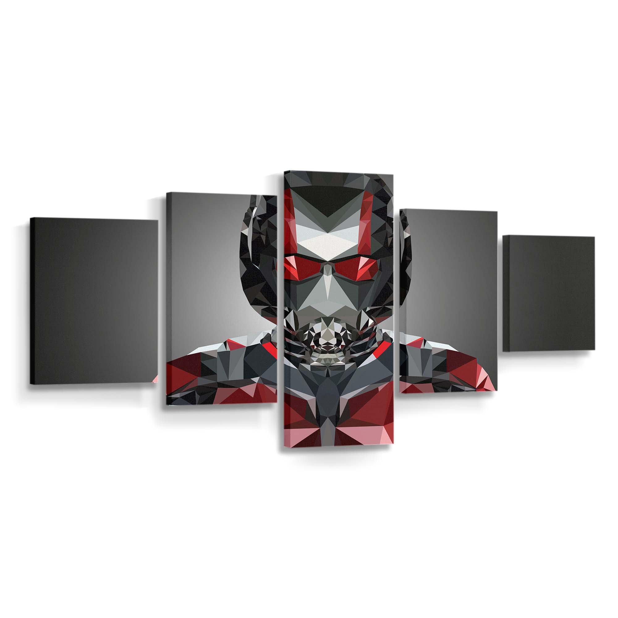 Ant Man Polygonal Portrait Illustration Leinwandbild – Marvel Wandbild & Wanddeko